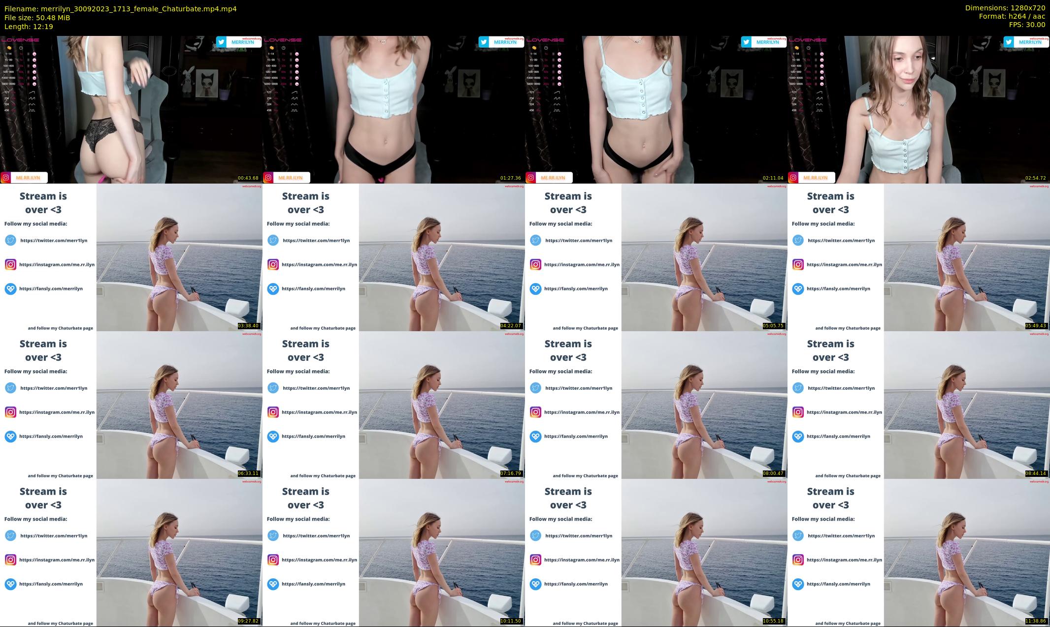merrilyn — 13 minute Chaturbate female cam show recording, 720p, Sep 30, 2023