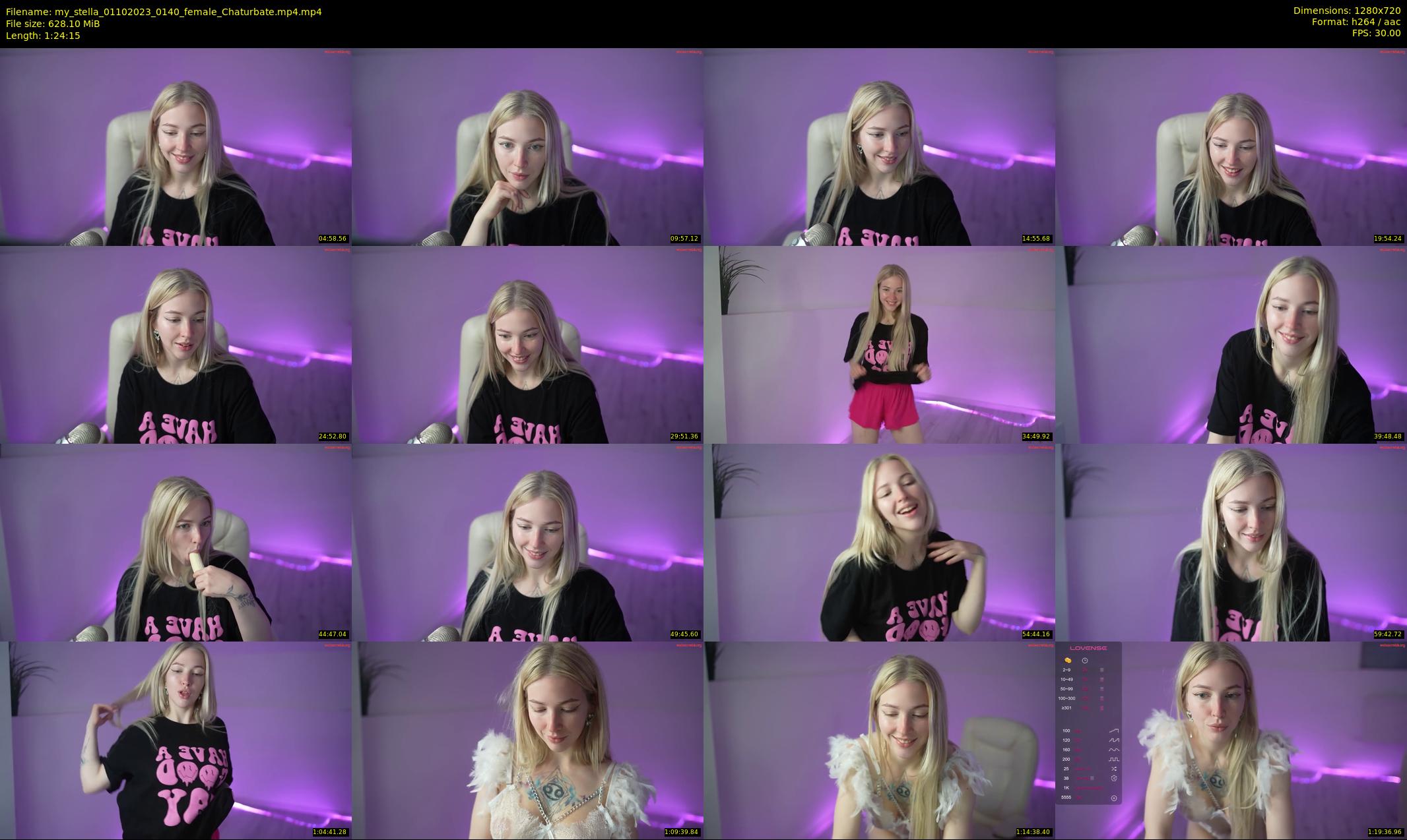 my_stella — 85 minute Chaturbate female cam show recording, 720p, Oct 1, 2023