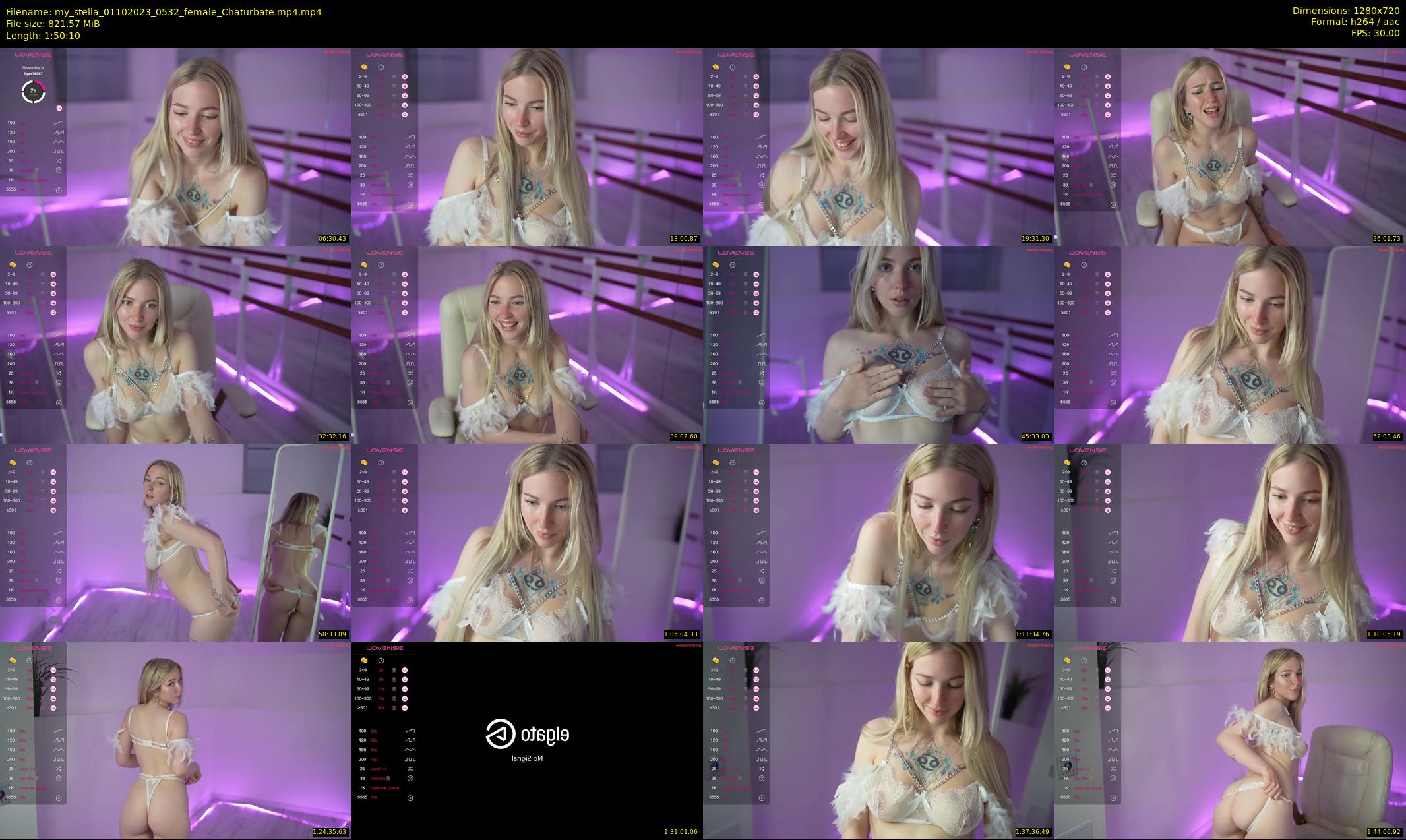 my_stella — 111 minute Chaturbate female cam show recording, 720p, Oct 1, 2023