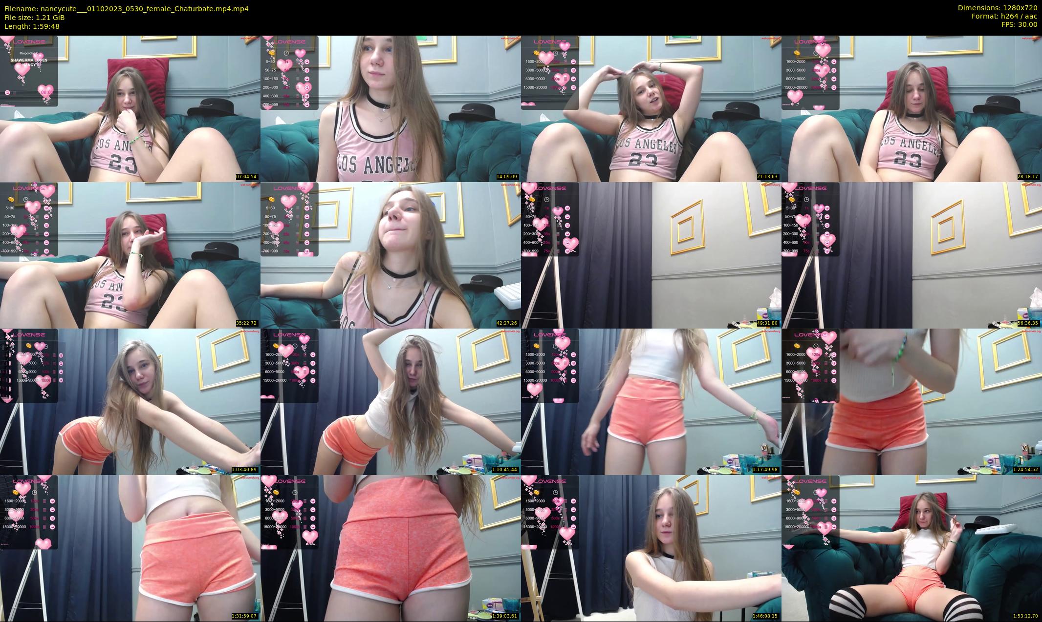 nancycute__ — 120 minute Chaturbate female cam show recording, 720p, Oct 1, 2023