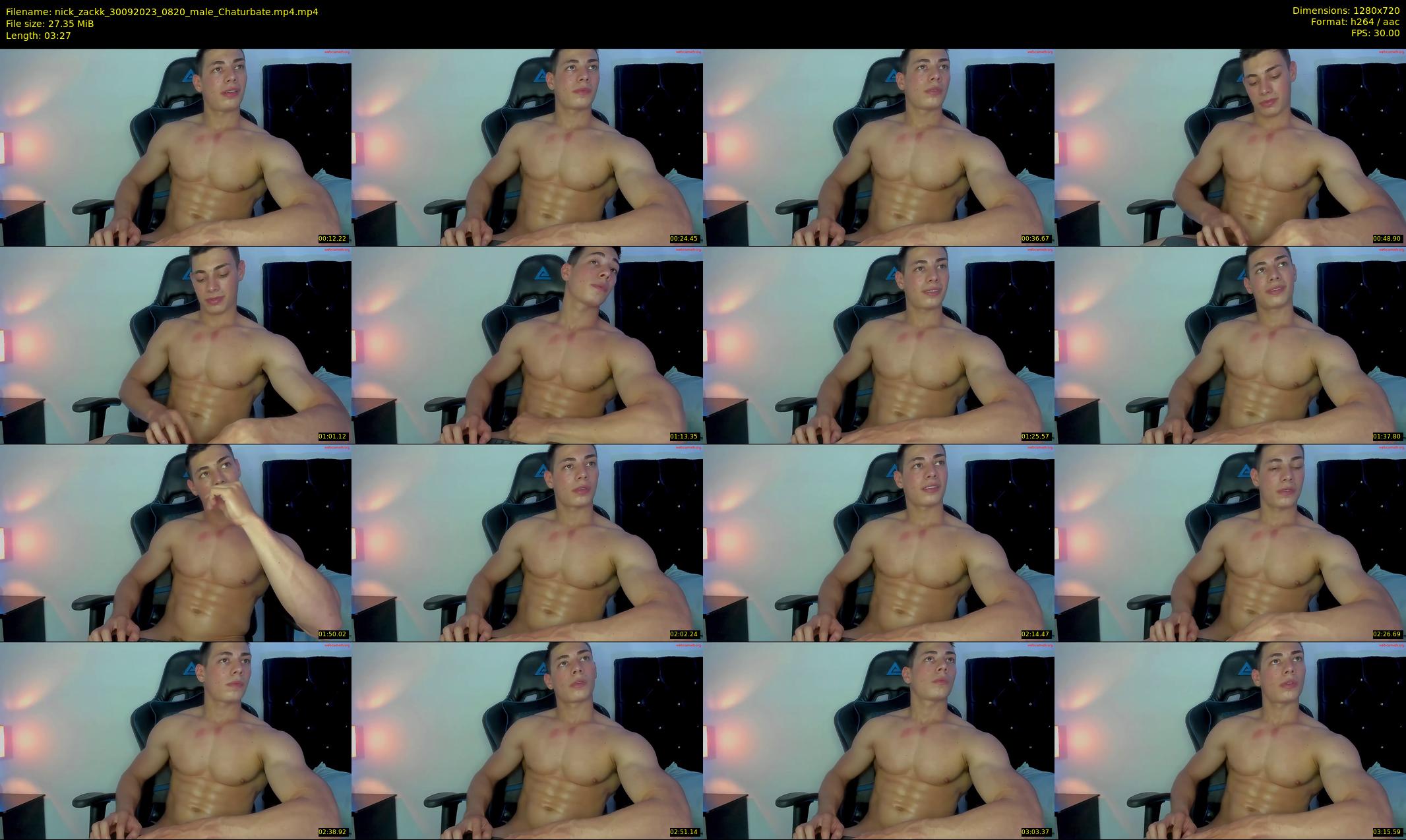 nick_zackk — 4 minute Chaturbate male cam show recording, 720p, Sep 30, 2023