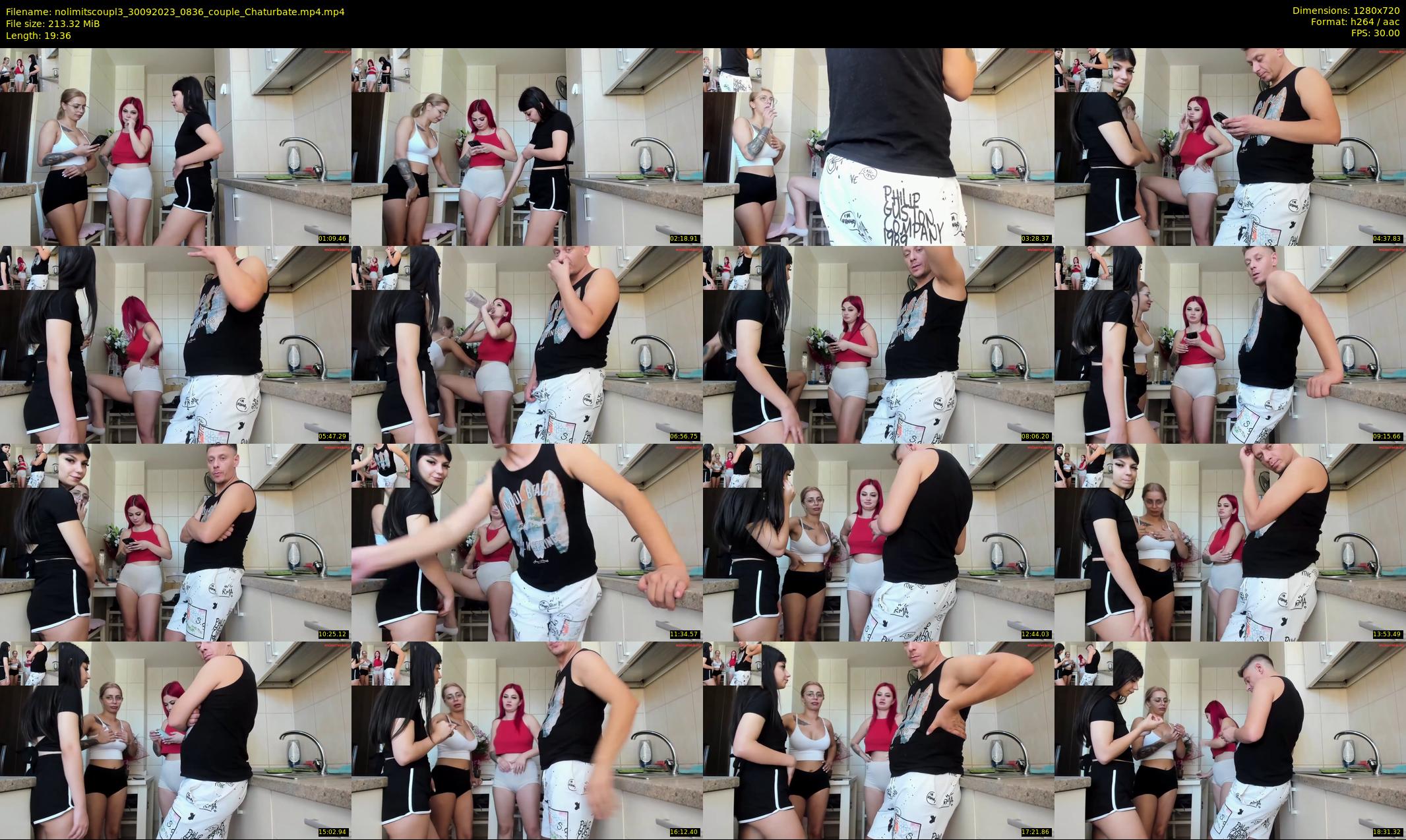 nolimitscoupl3 — 20 minute Chaturbate couple cam show recording, 720p, Sep 30, 2023