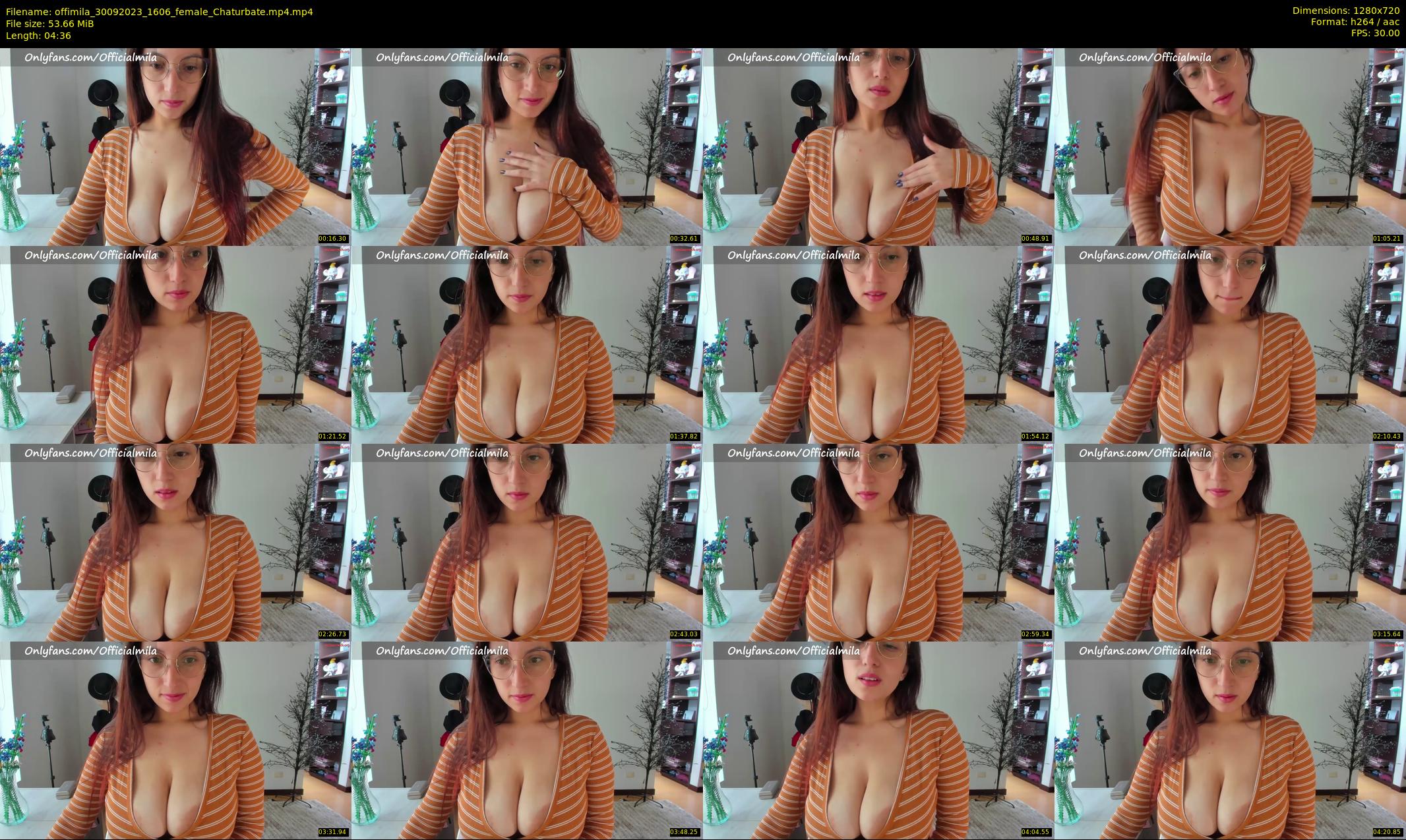 offimila — 5 minute Chaturbate female cam show recording, 720p, Sep 30, 2023