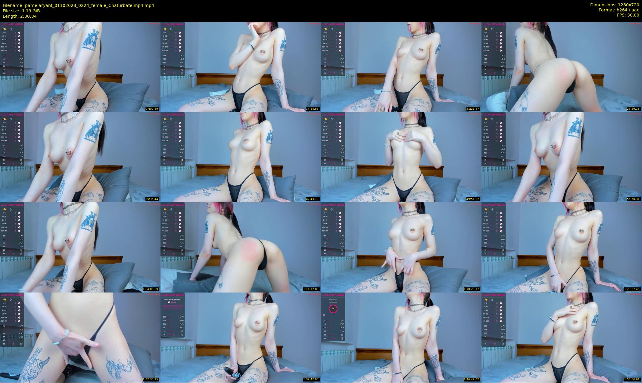 pamelaryant — 121 minute Chaturbate female cam show recording, 720p, Oct 1, 2023