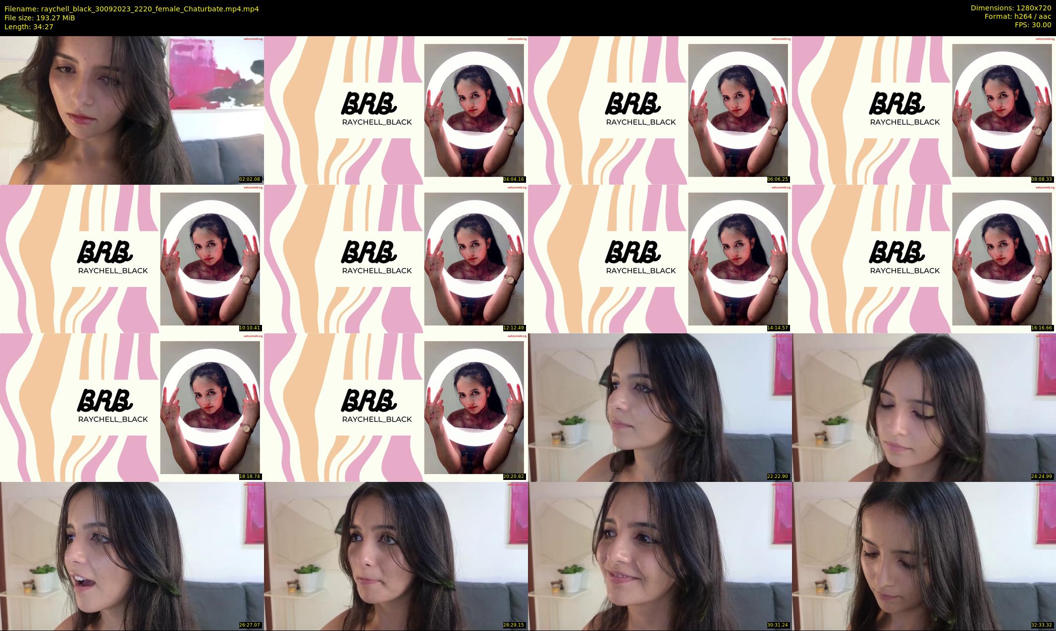 raychell_black — 35 minute Chaturbate female cam show recording, 720p, Sep 30, 2023