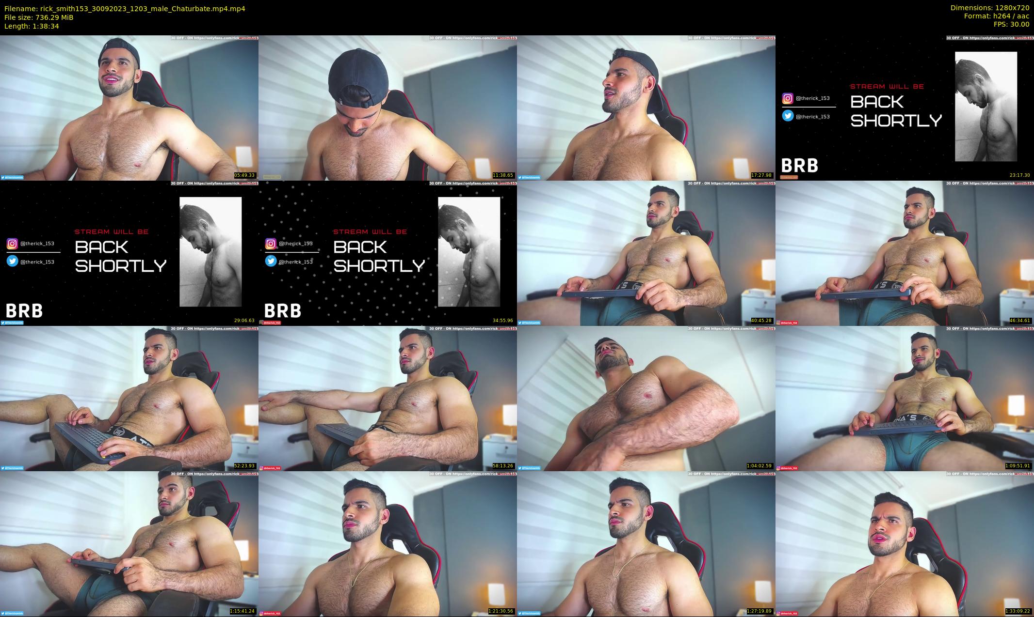 rick_smith153 — 99 minute Chaturbate male cam show recording, 720p, Sep 30, 2023