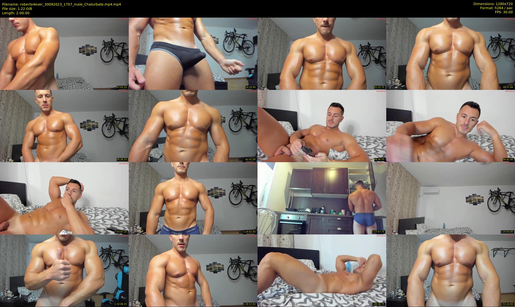 roberto4ever — 120 minute Chaturbate male cam show recording, 720p, Sep 30, 2023
