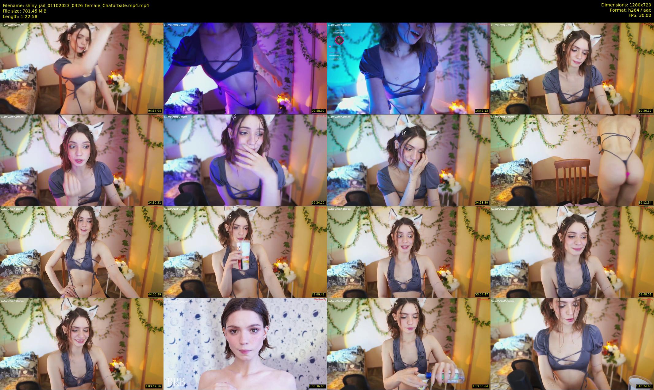 shiny_jail — 83 minute Chaturbate female cam show recording, 720p, Oct 1, 2023
