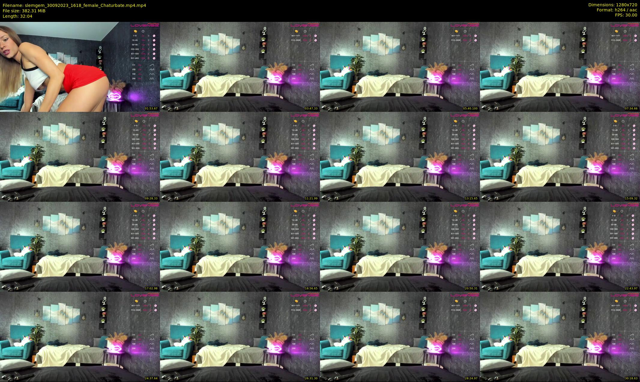 slemgem — 33 minute Chaturbate couple cam show recording, 720p, Sep 30, 2023