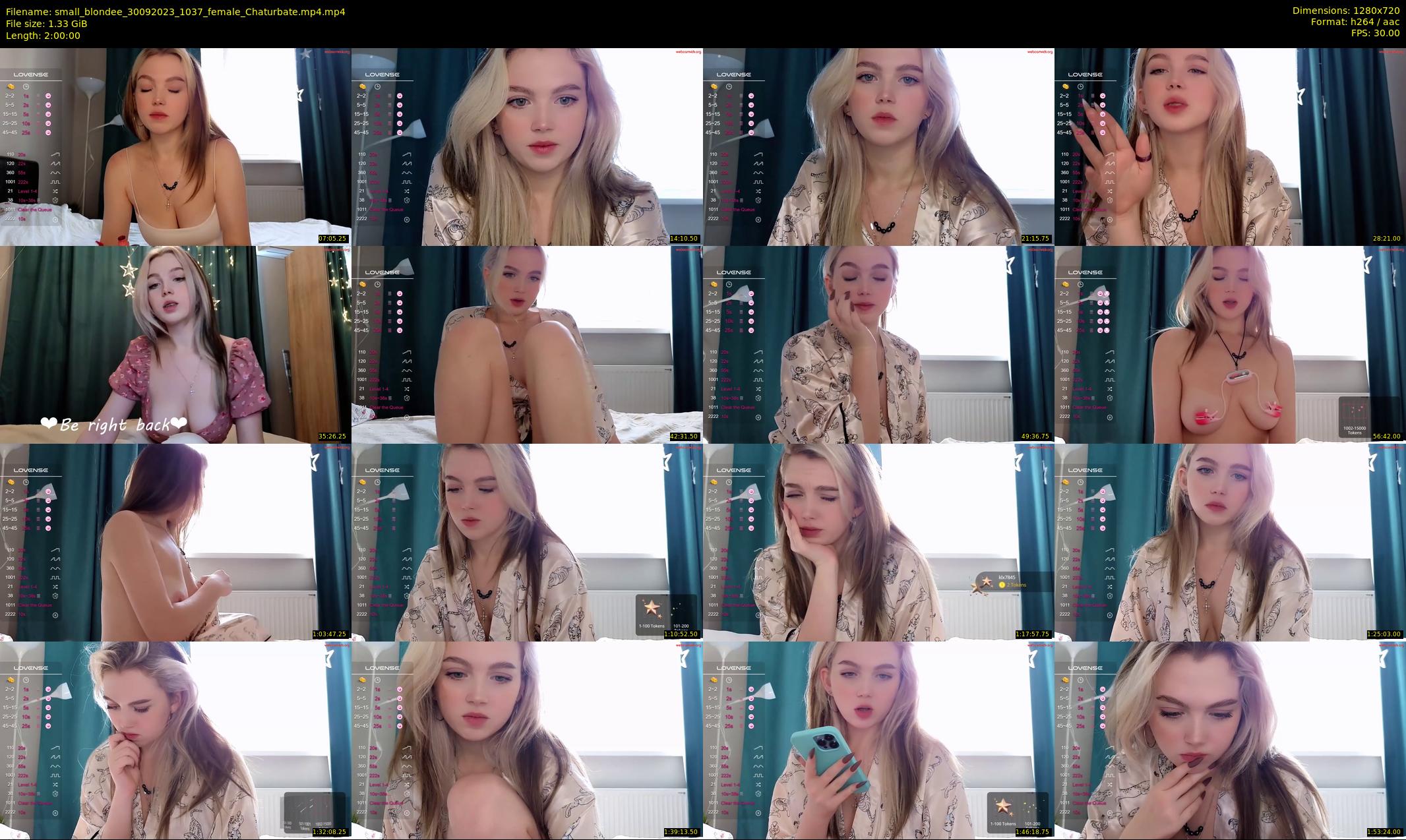small_blondee — 120 minute Chaturbate female cam show recording, 720p, Sep 30, 2023
