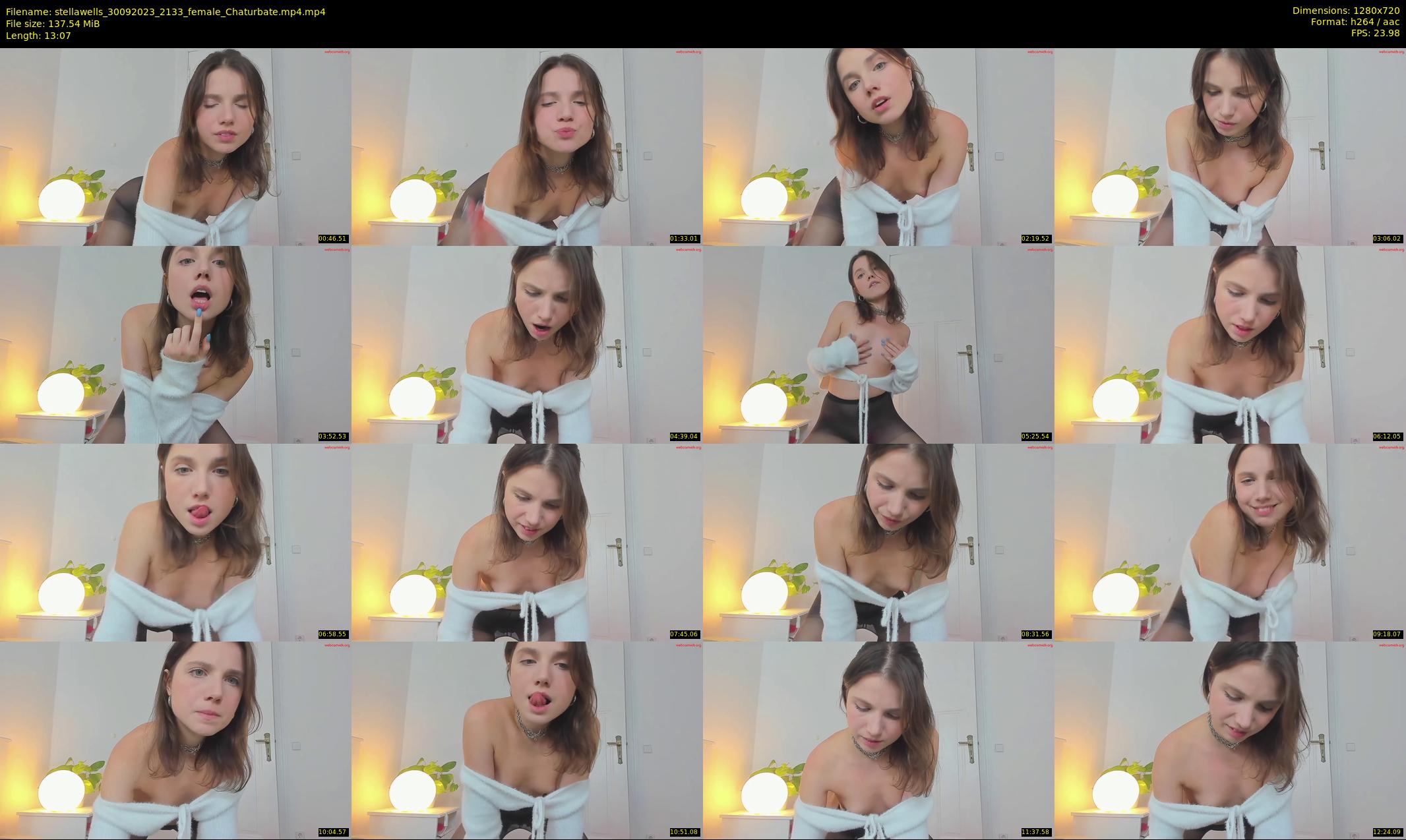 stellawells — 14 minute Chaturbate female cam show recording, 720p, Sep 30, 2023