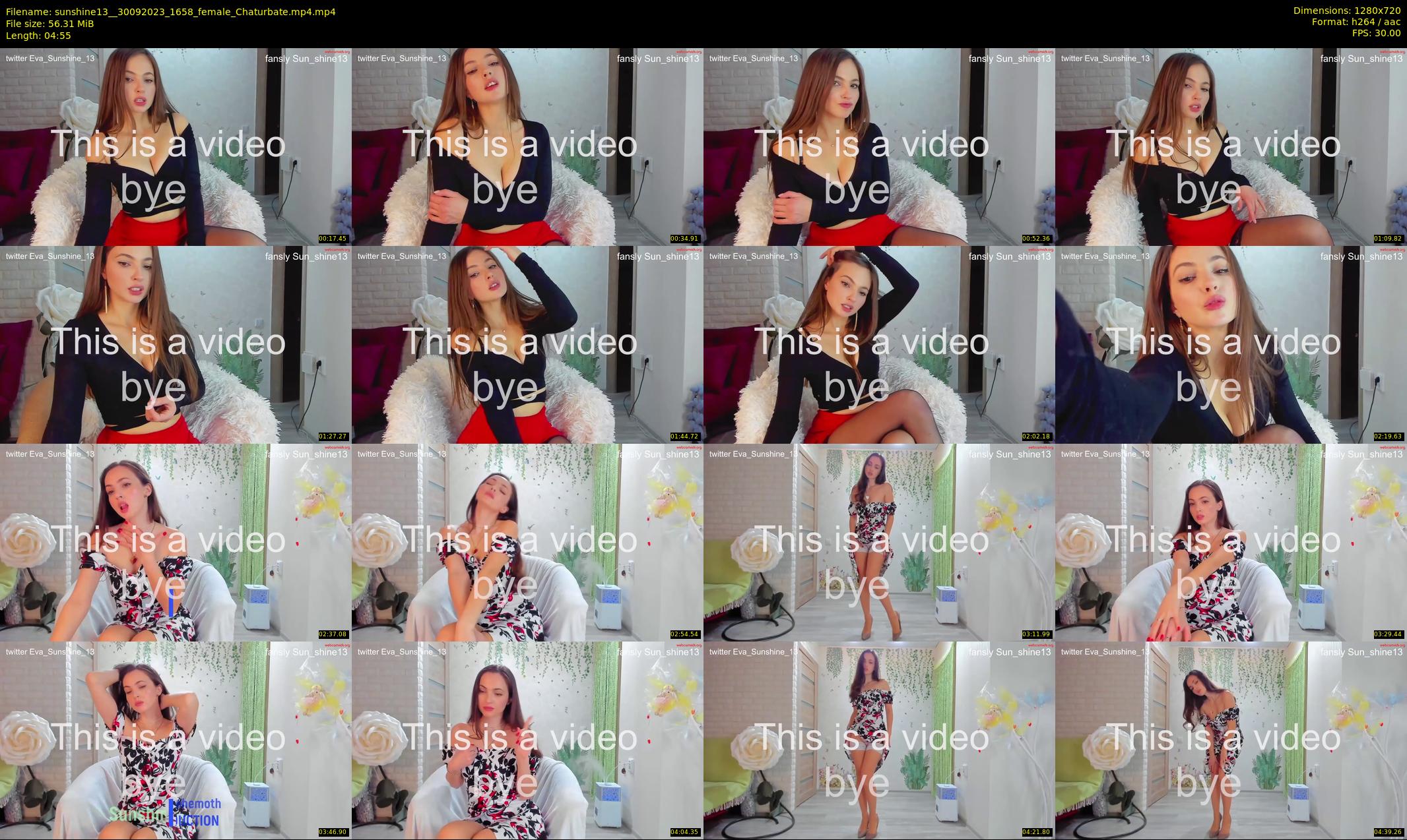 sunshine13_ — 5 minute Chaturbate female cam show recording, 720p, Sep 30, 2023