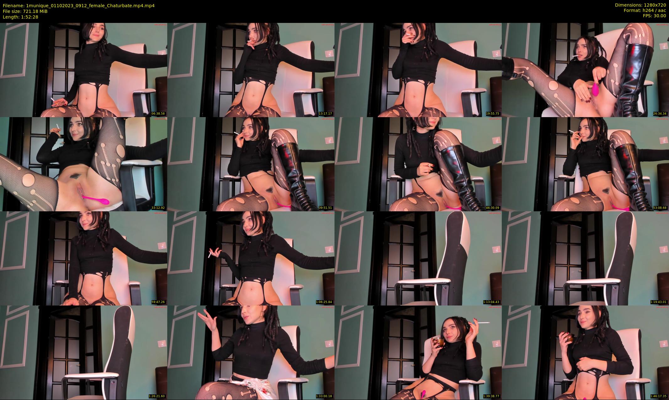 1munique — 113 minute Chaturbate female cam show recording, 720p, Oct 1, 2023