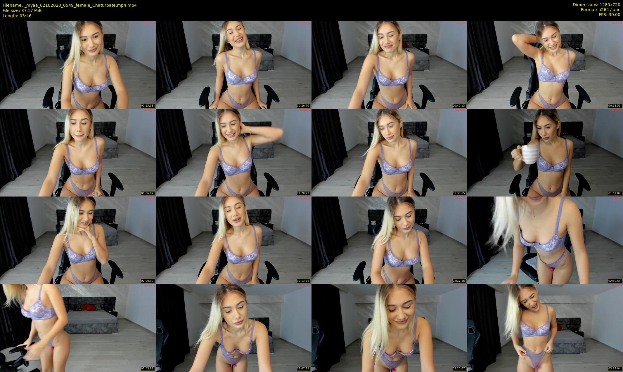 _myaa — 4 minute Chaturbate female cam show recording, 720p, Oct 2, 2023