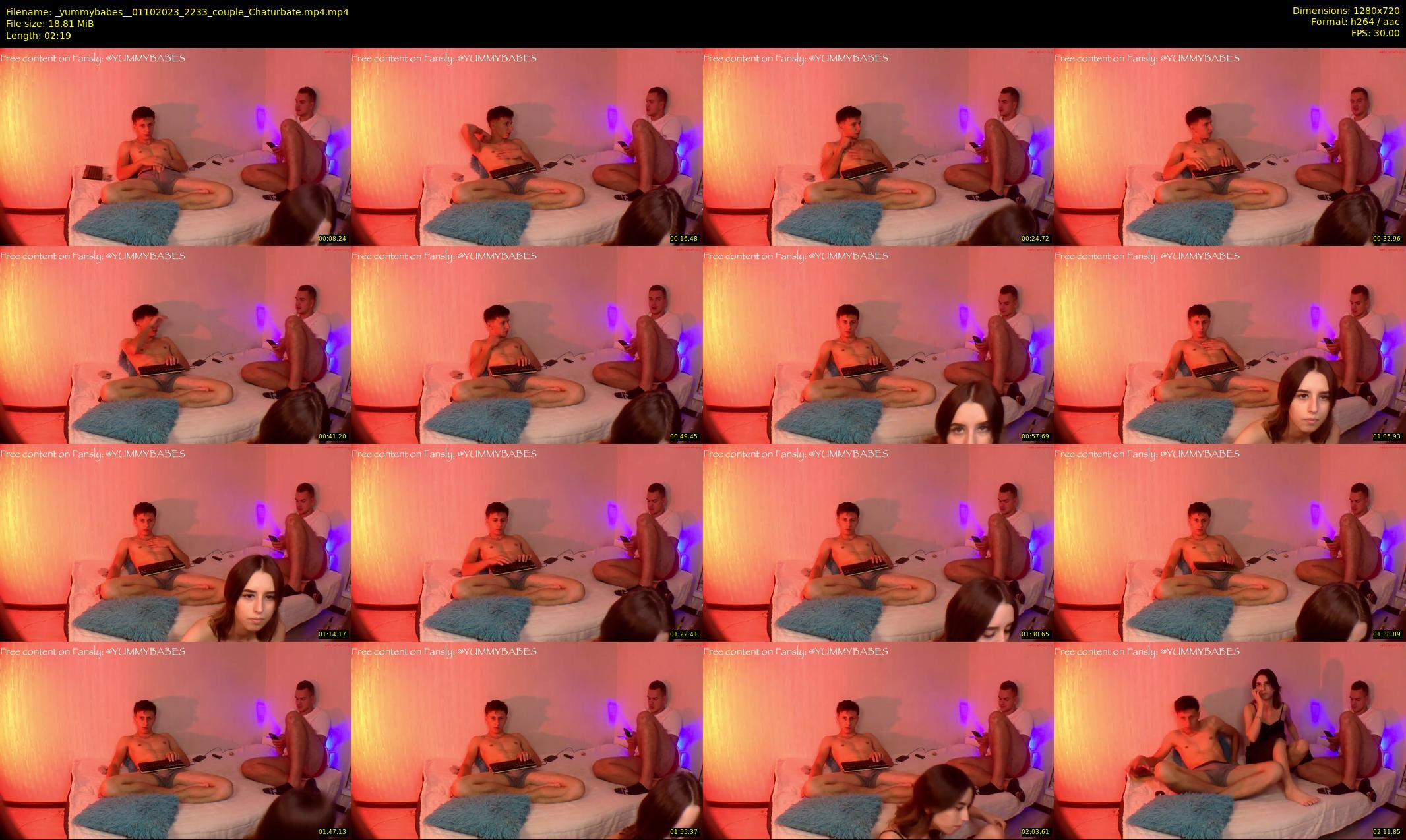 _yummybabes_ — 3 minute Chaturbate couple cam show recording, 720p, Oct 1, 2023
