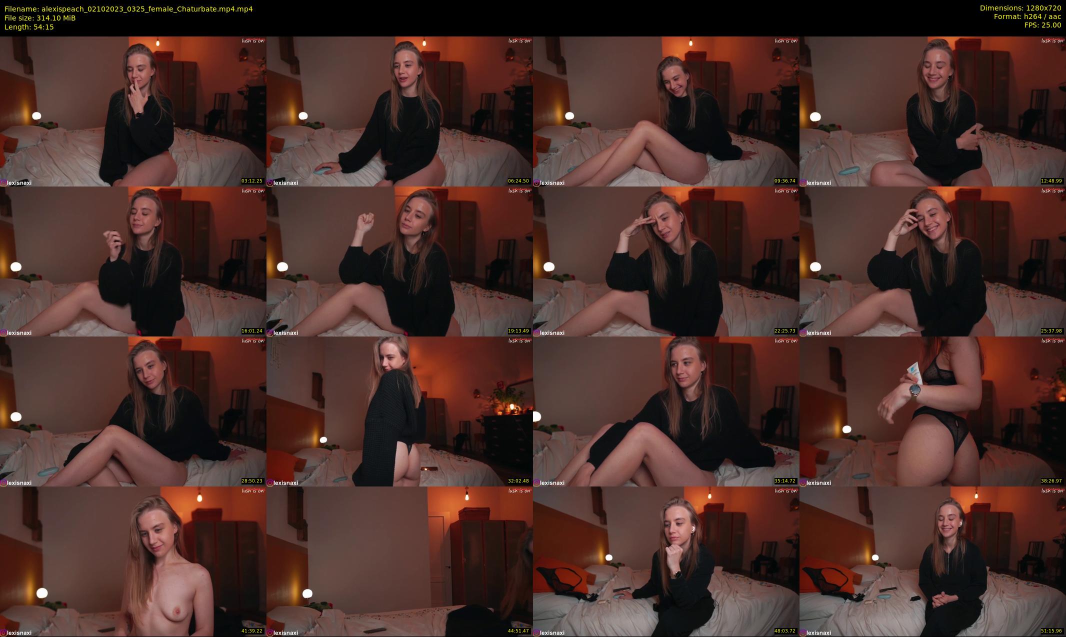 alexispeach — 55 minute Chaturbate female cam show recording, 720p, Oct 2, 2023