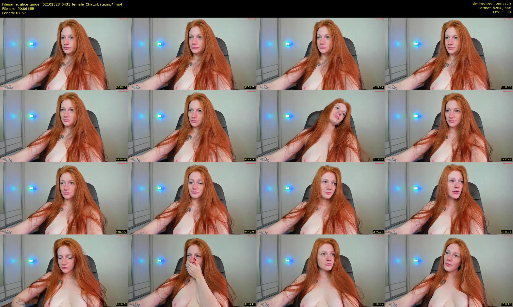 alice_ginger — 8 minute Chaturbate female cam show recording, 720p, Oct 2, 2023