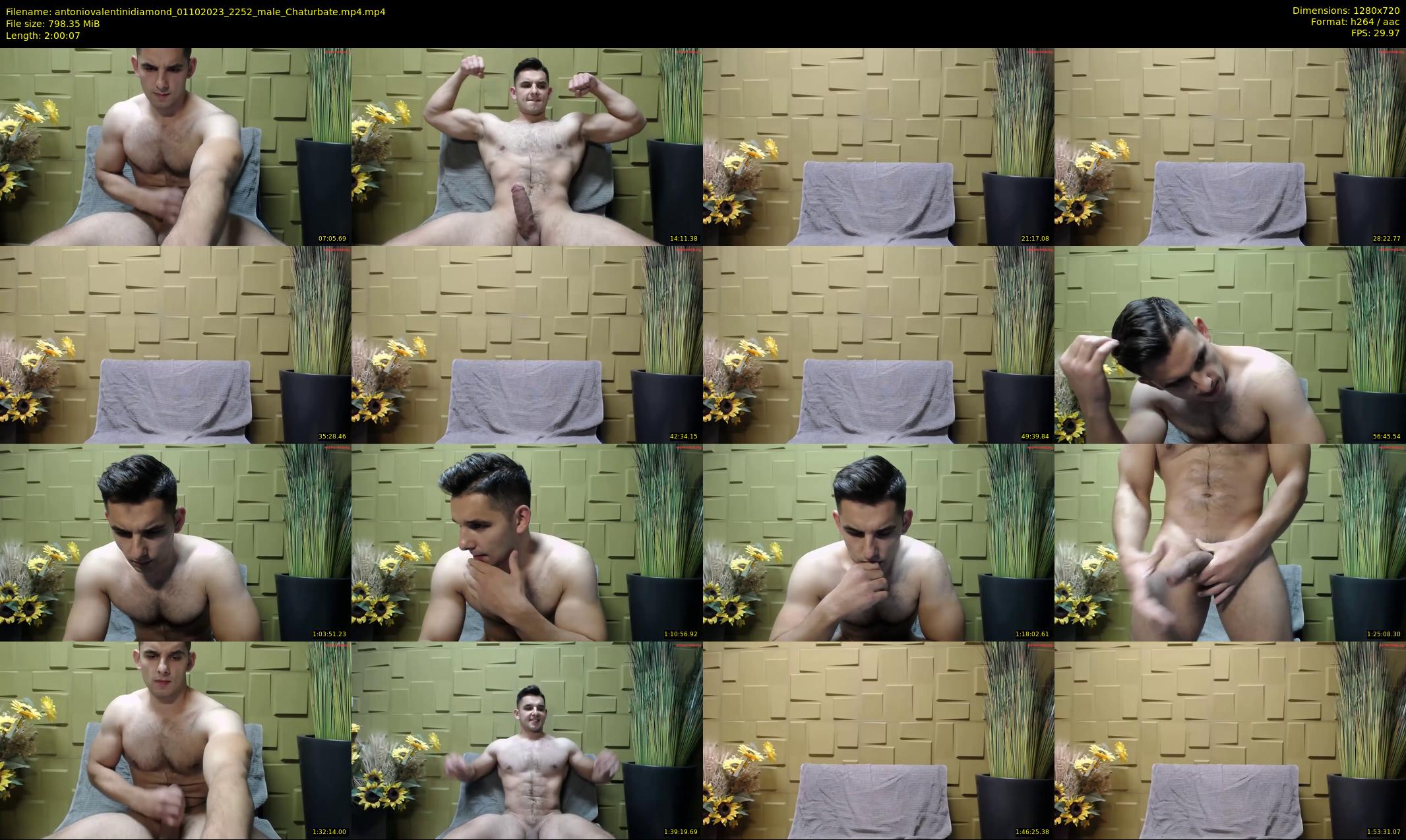antoniovalentinidiamond — 121 minute Chaturbate male cam show recording, 720p, Oct 1, 2023
