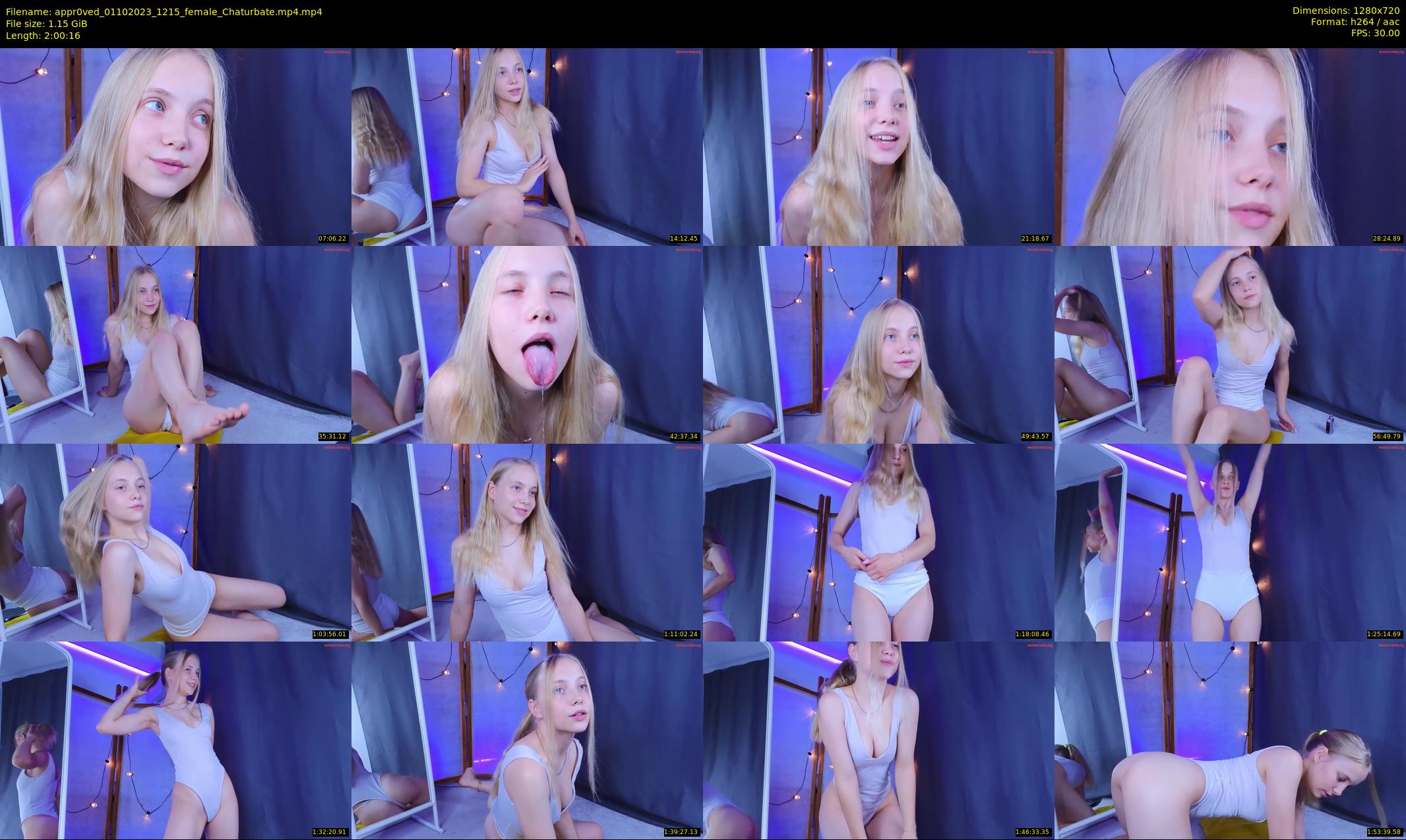 appr0ved — 121 minute Chaturbate female cam show recording, 720p, Oct 1, 2023