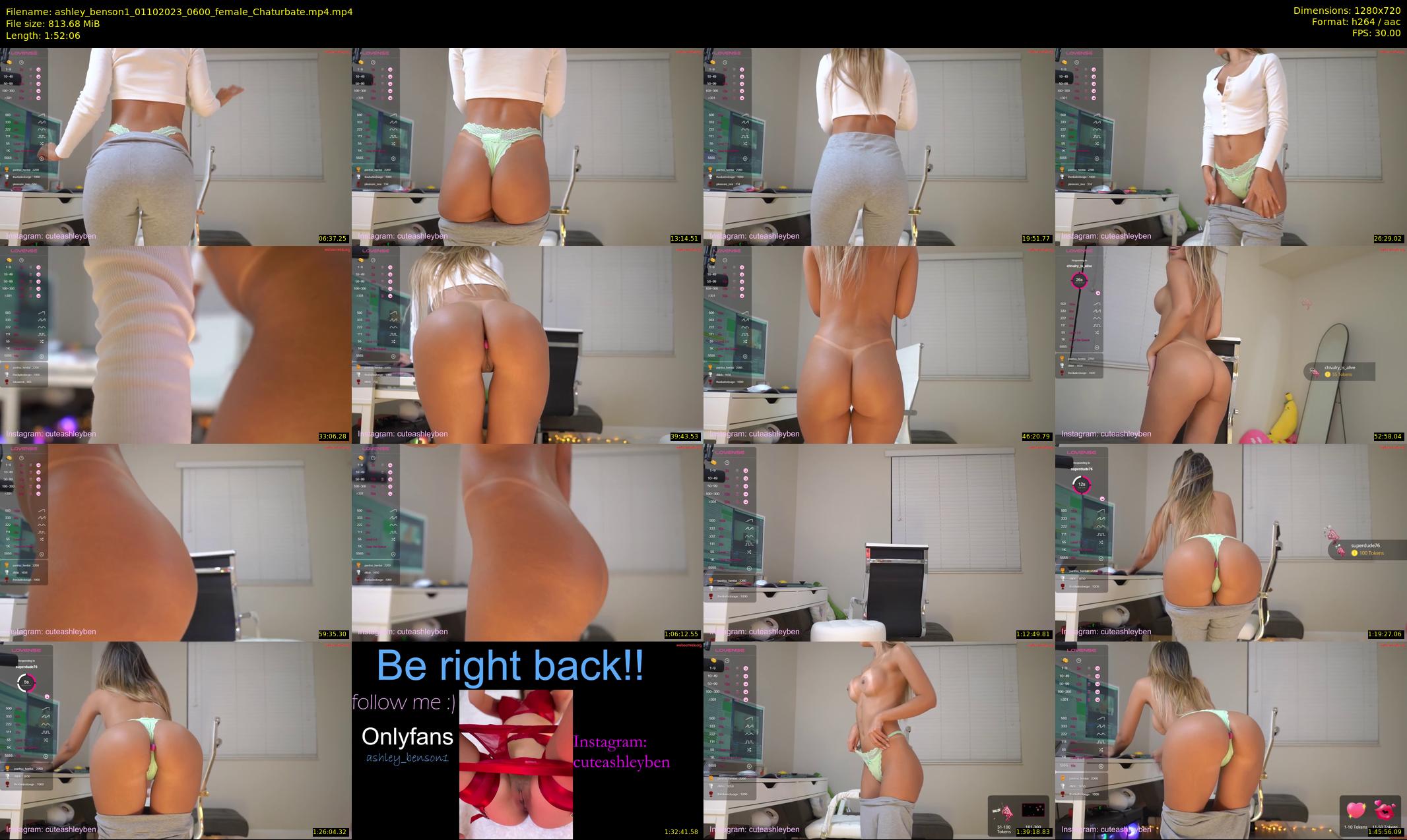 ashley_benson1 — 113 minute Chaturbate female cam show recording, 720p, Oct 1, 2023