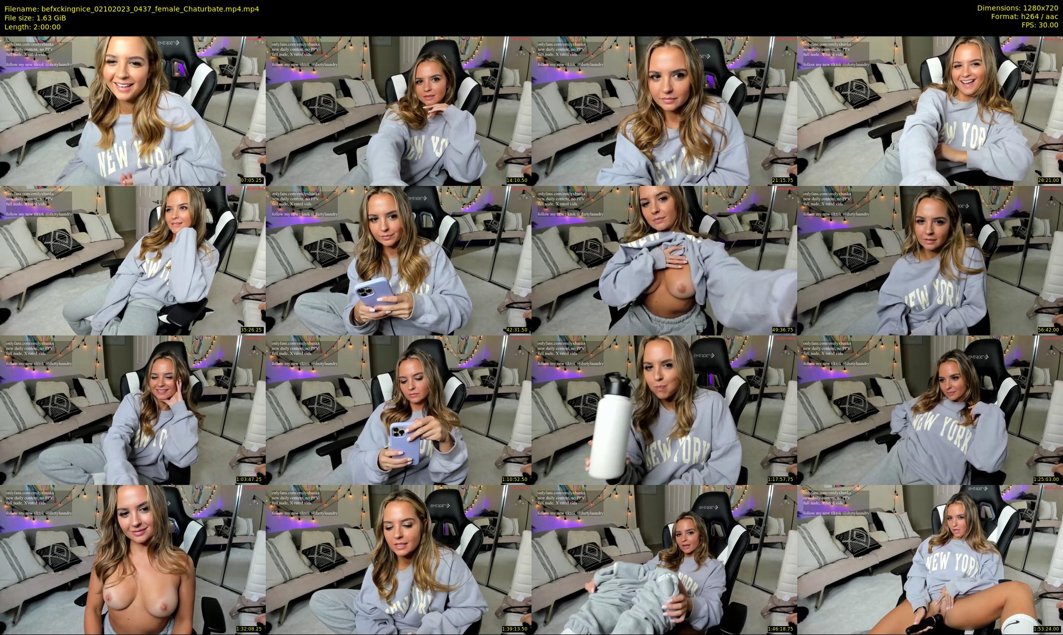 befxckingnice — 120 minute Chaturbate female cam show recording, 720p, Oct 2, 2023
