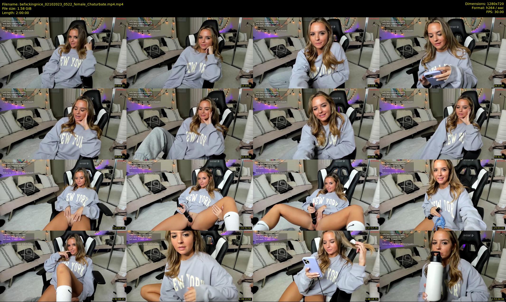befxckingnice — 120 minute Chaturbate female cam show recording, 720p, Oct 2, 2023