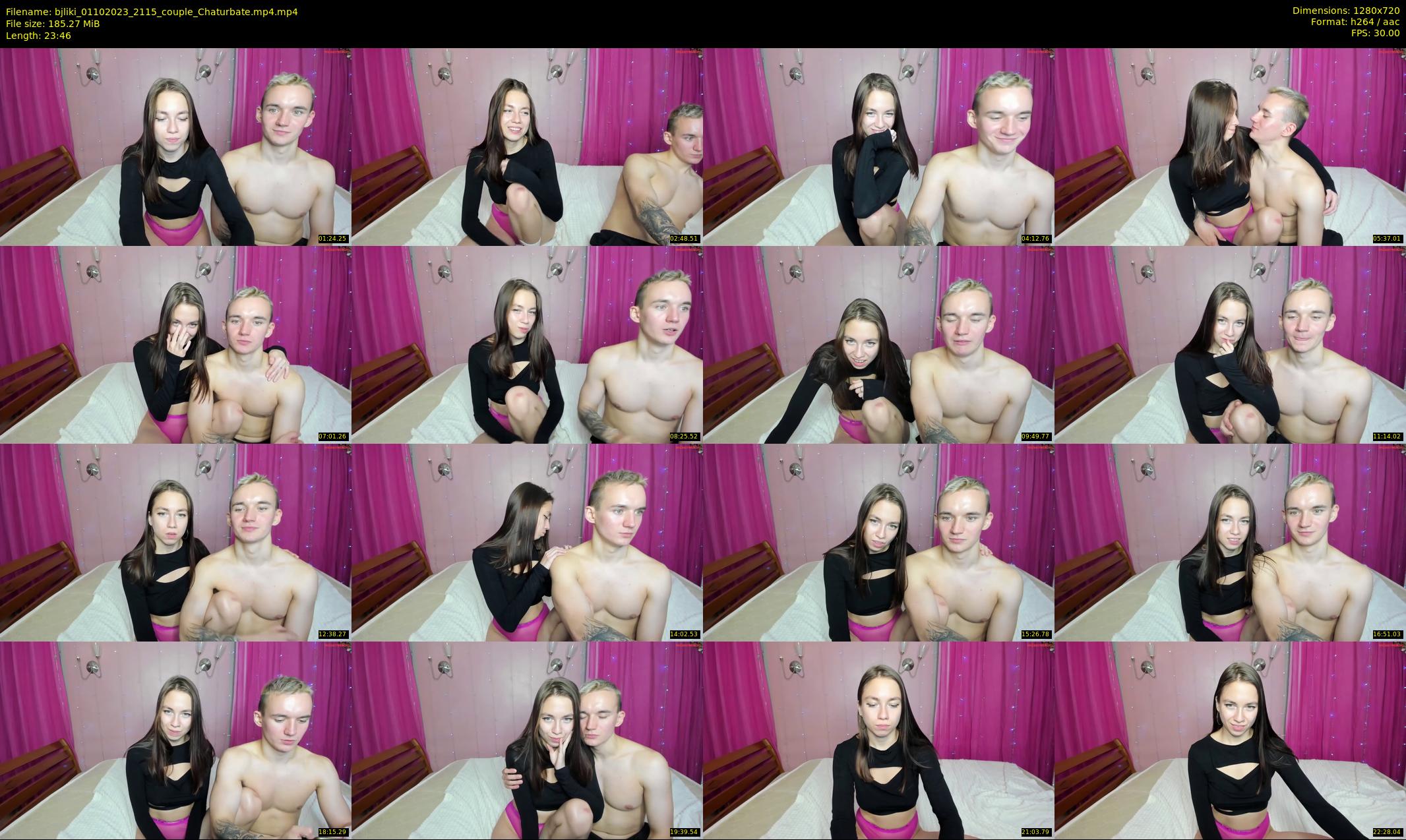 bjliki — 24 minute Chaturbate couple cam show recording, 720p, Oct 1, 2023