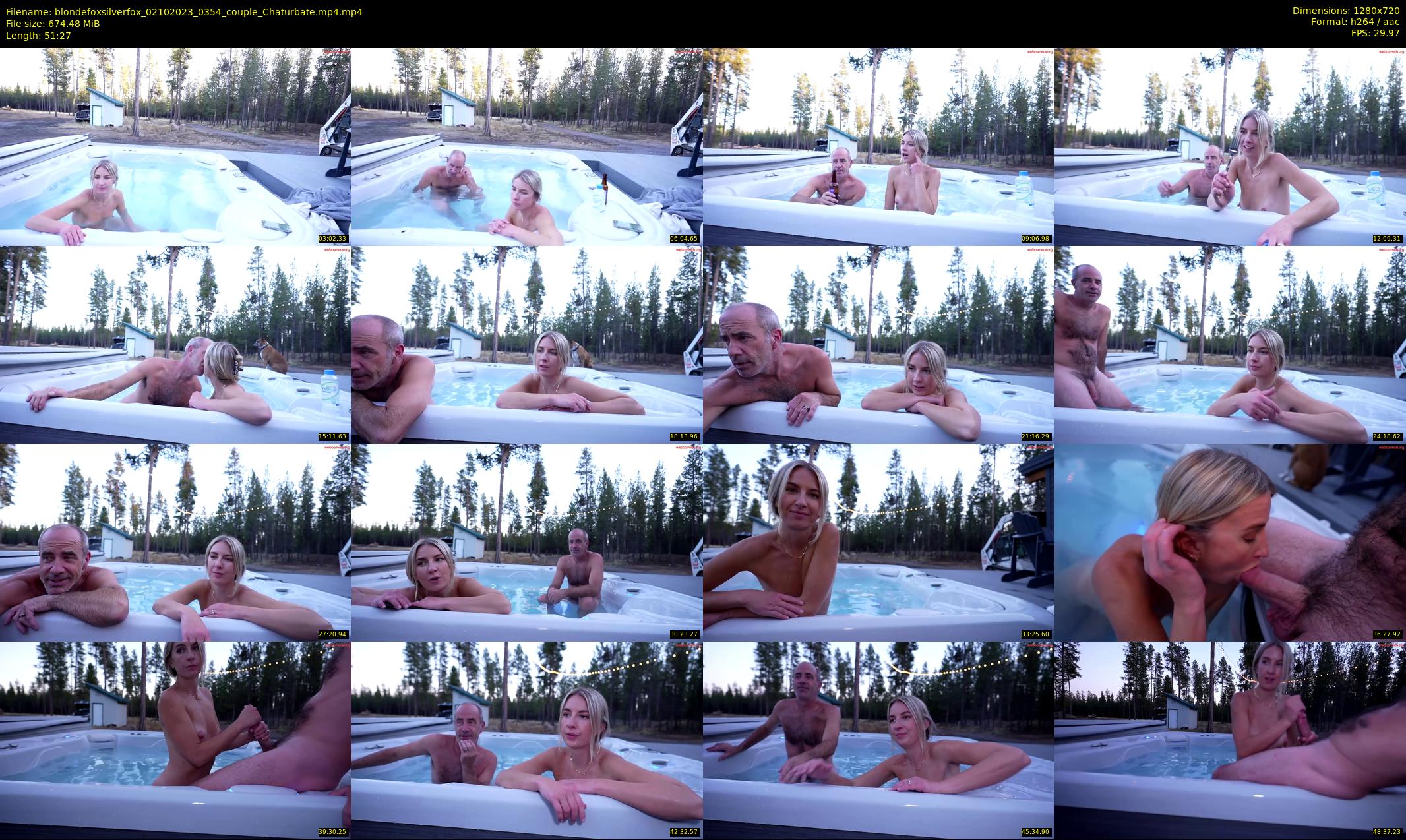blondefoxsilverfox — 52 minute Chaturbate couple cam show recording, 720p, Oct 2, 2023