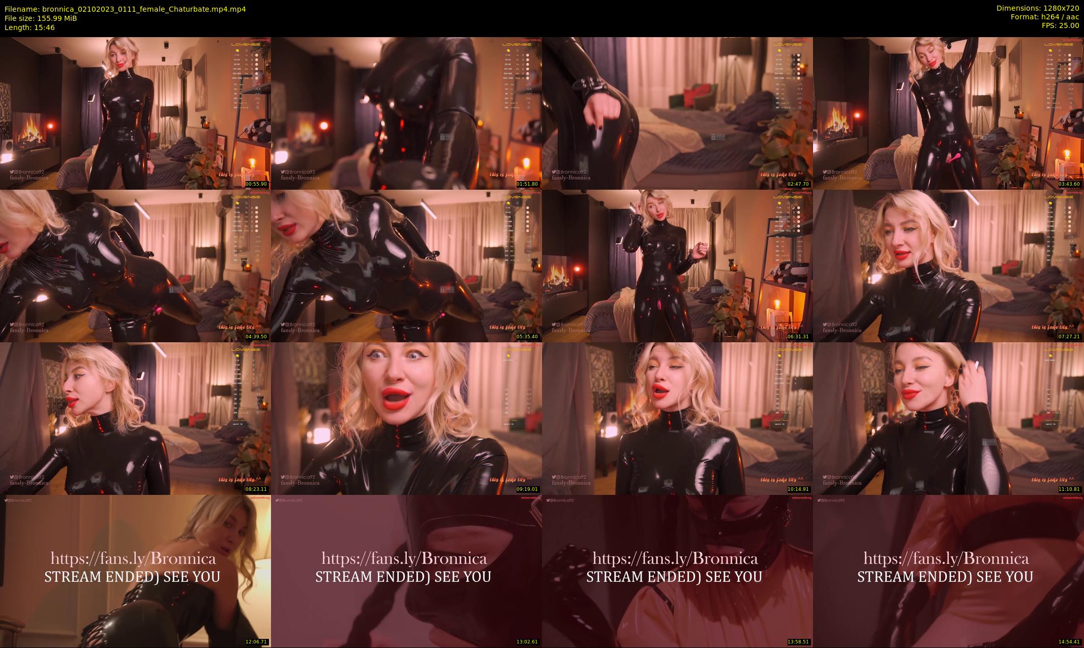 bronnica — 16 minute Chaturbate female cam show recording, 720p, Oct 2, 2023