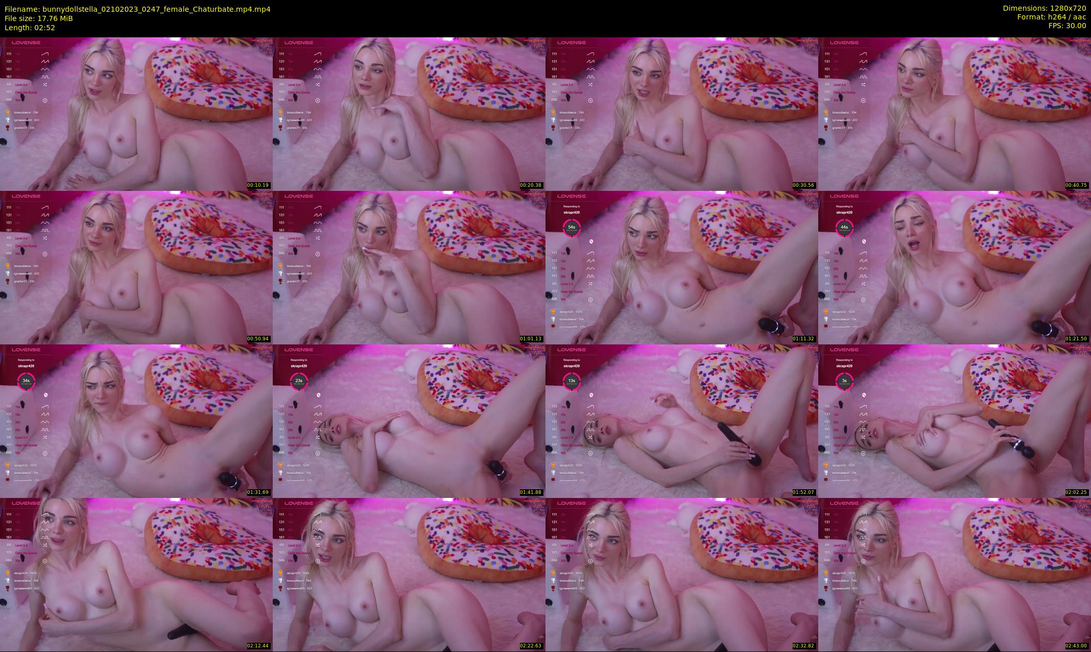 bunnydollstella — 3 minute Chaturbate female cam show recording, 720p, Oct 2, 2023