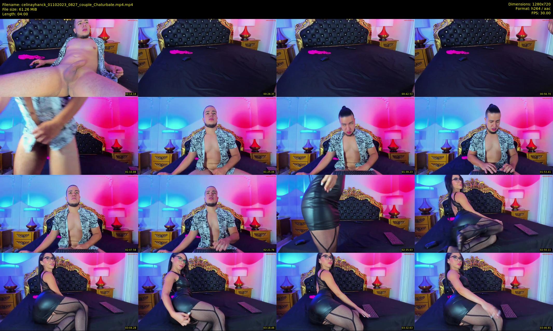 celinayhanck — 4 minute Chaturbate couple cam show recording, 720p, Oct 1, 2023