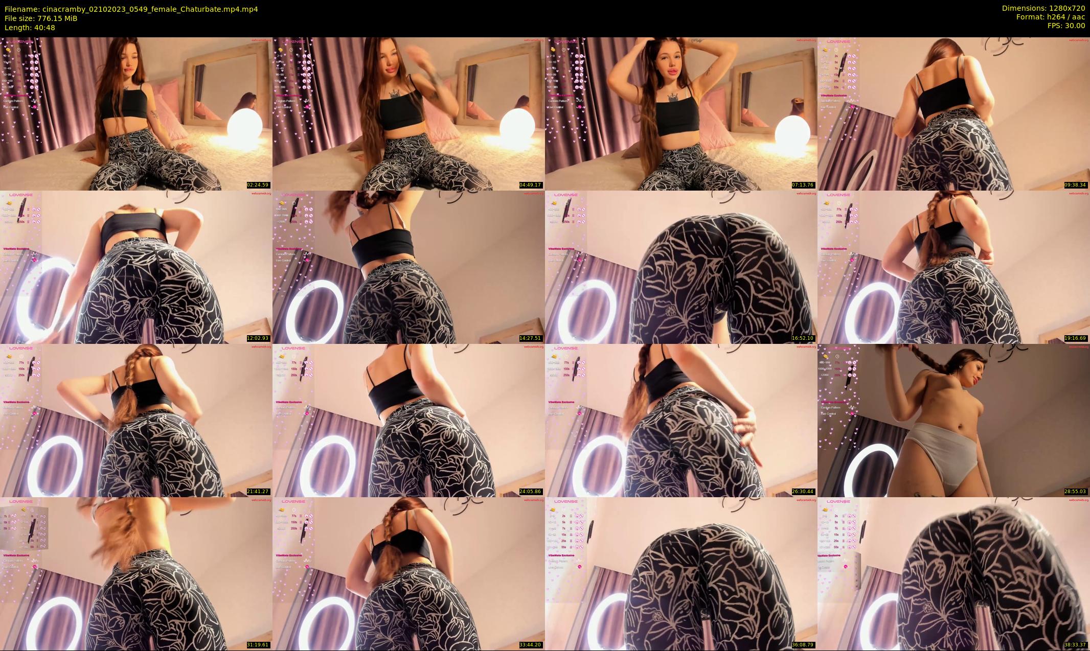 cinacramby — 41 minute Chaturbate female cam show recording, 720p, Oct 2, 2023