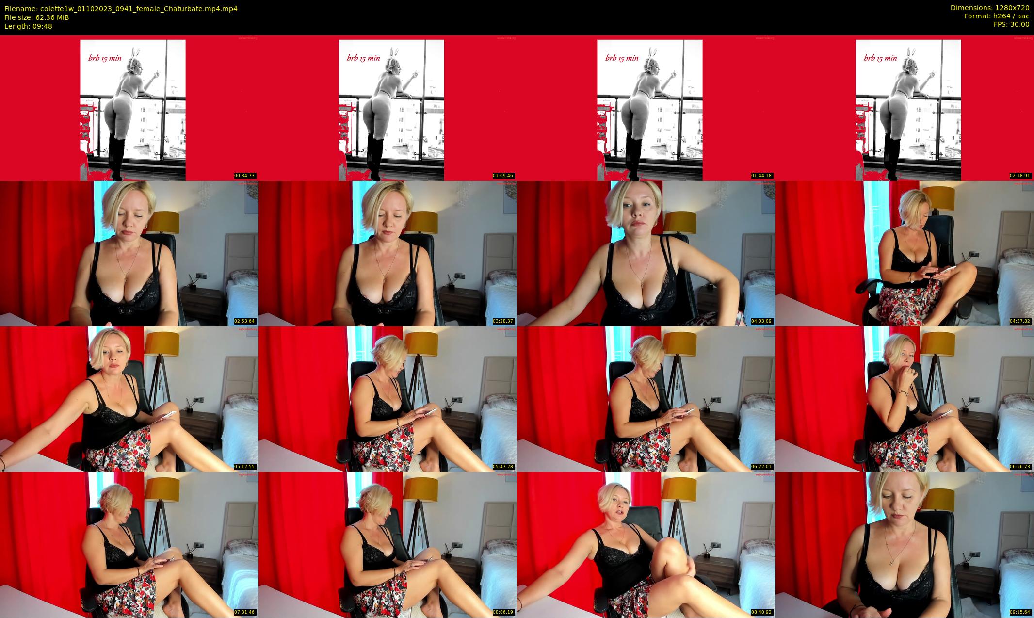 colette1w — 10 minute Chaturbate female cam show recording, 720p, Oct 1, 2023