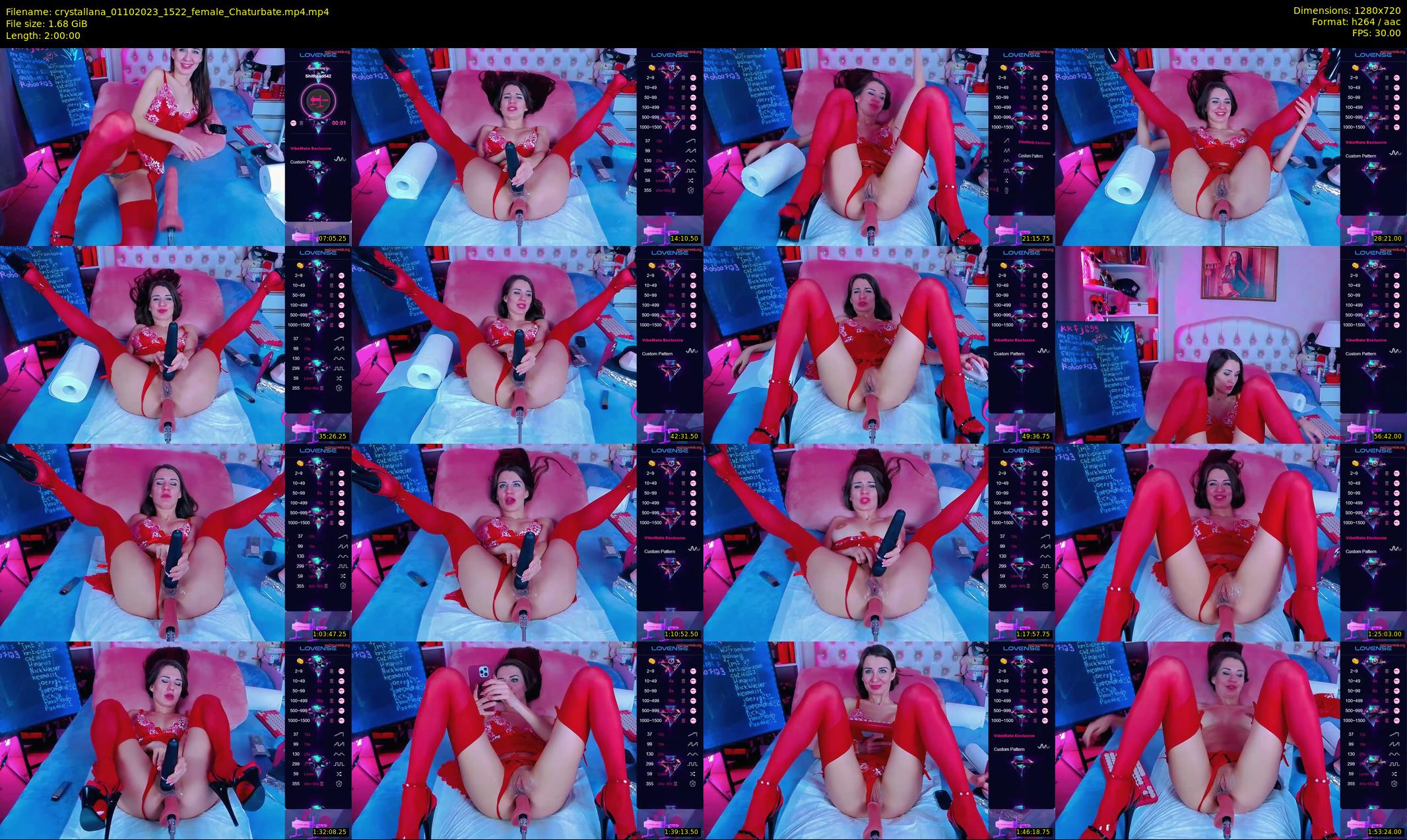 crystallana — 120 minute Chaturbate female cam show recording, 720p, Oct 1, 2023