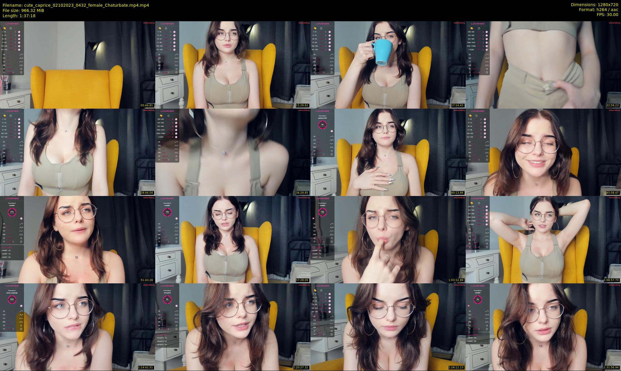 cute_caprice — 98 minute Chaturbate female cam show recording, 720p, Oct 2, 2023