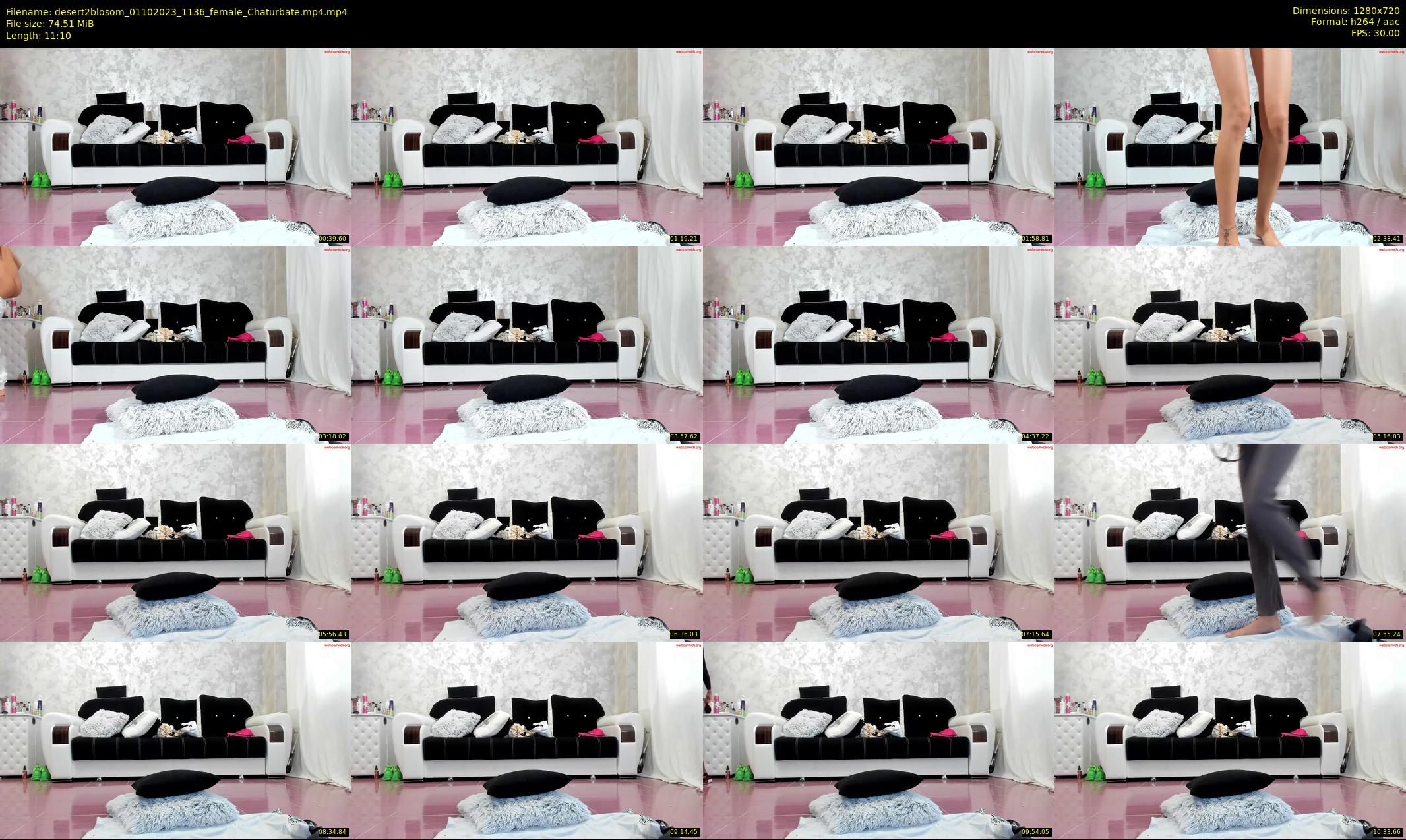 desert2blosom — 12 minute Chaturbate female cam show recording, 720p, Oct 1, 2023