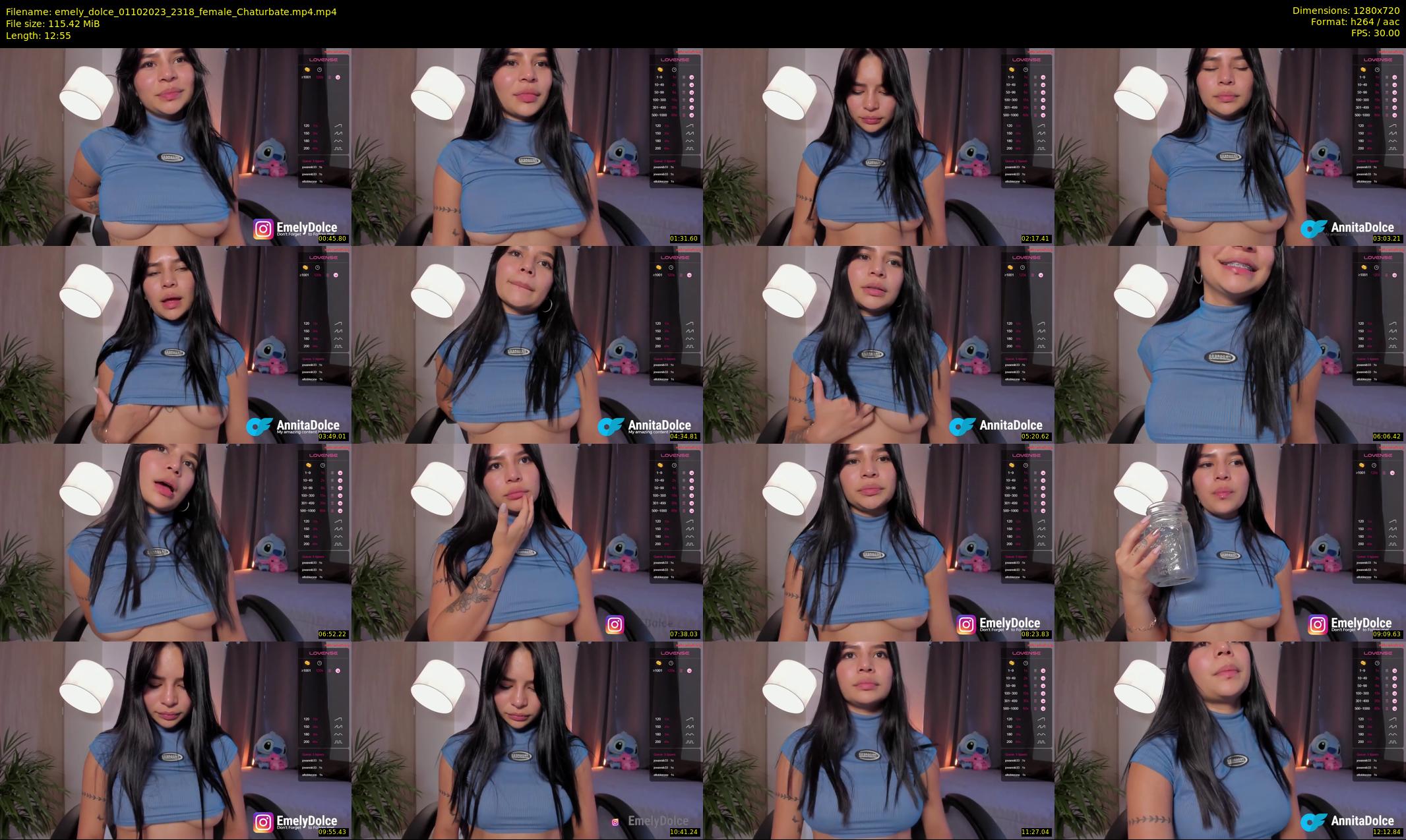emely_dolce — 13 minute Chaturbate female cam show recording, 720p, Oct 1, 2023