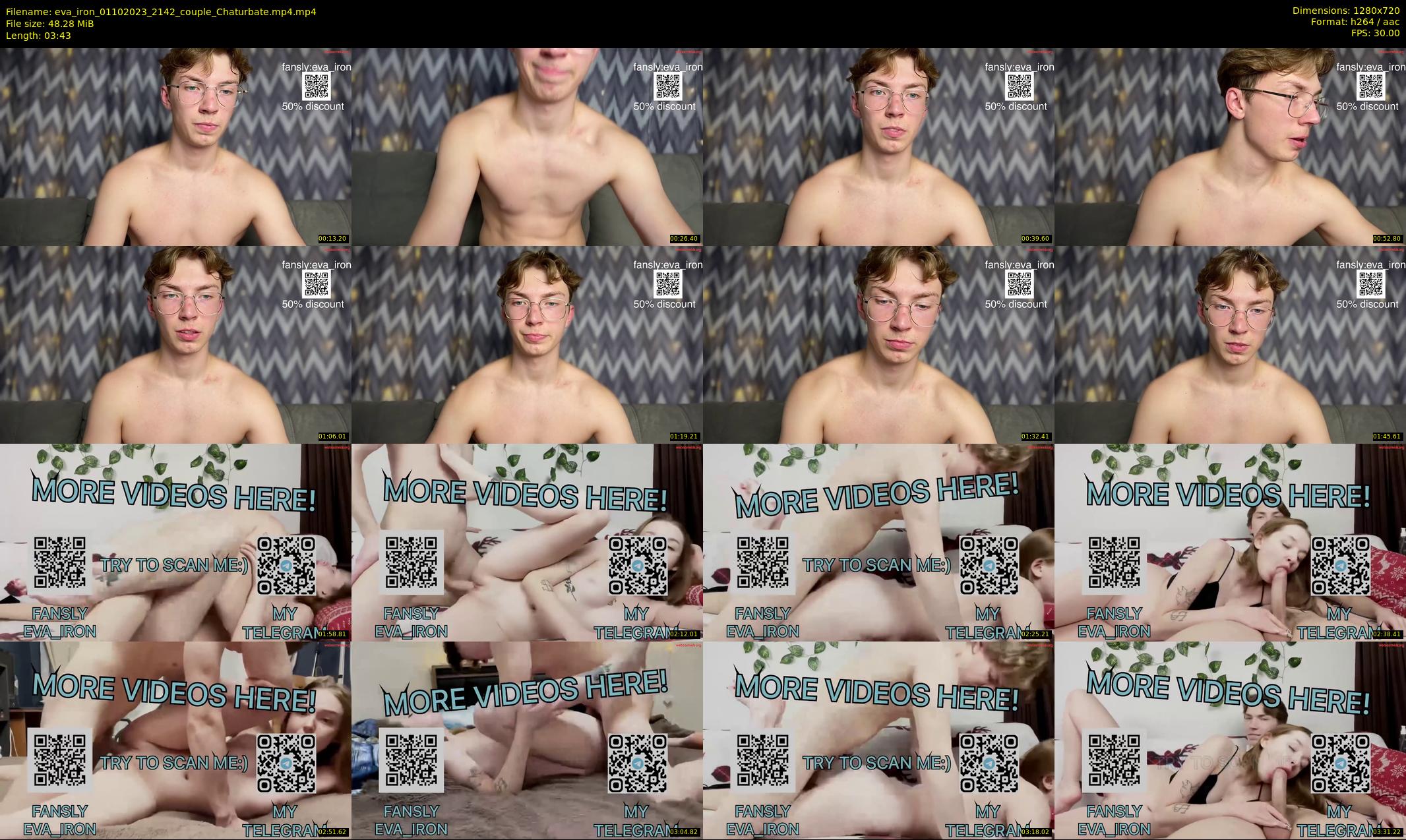 eva_iron — 4 minute Chaturbate couple cam show recording, 720p, Oct 1, 2023