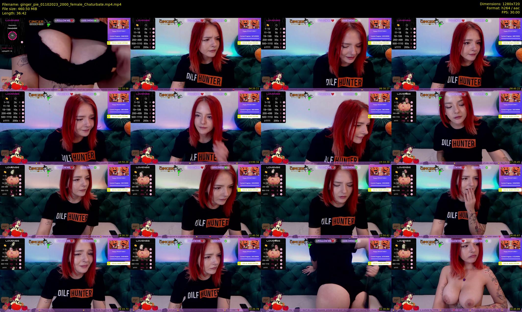 ginger_pie — 37 minute Chaturbate female cam show recording, 720p, Oct 1, 2023