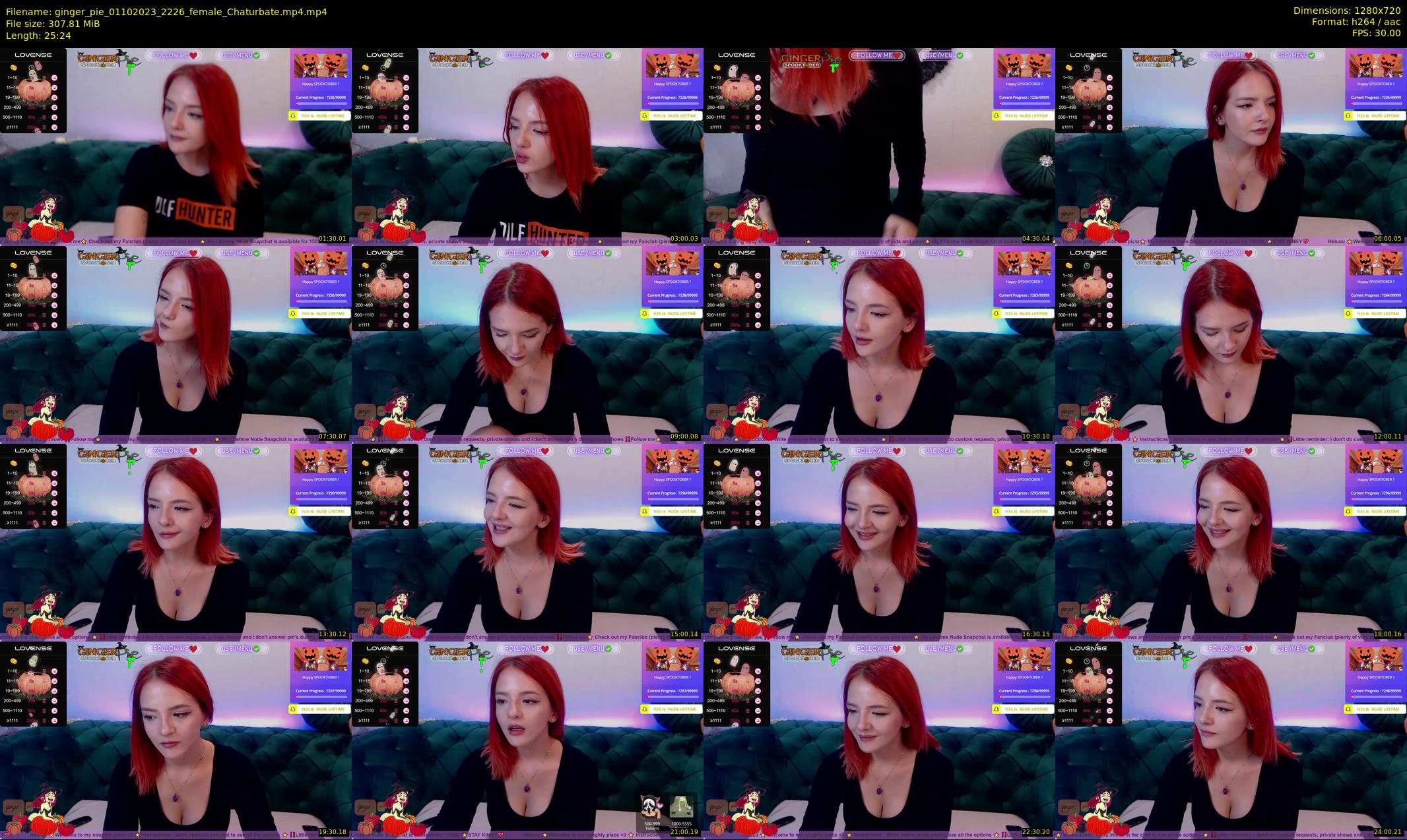 ginger_pie — 26 minute Chaturbate female cam show recording, 720p, Oct 1, 2023