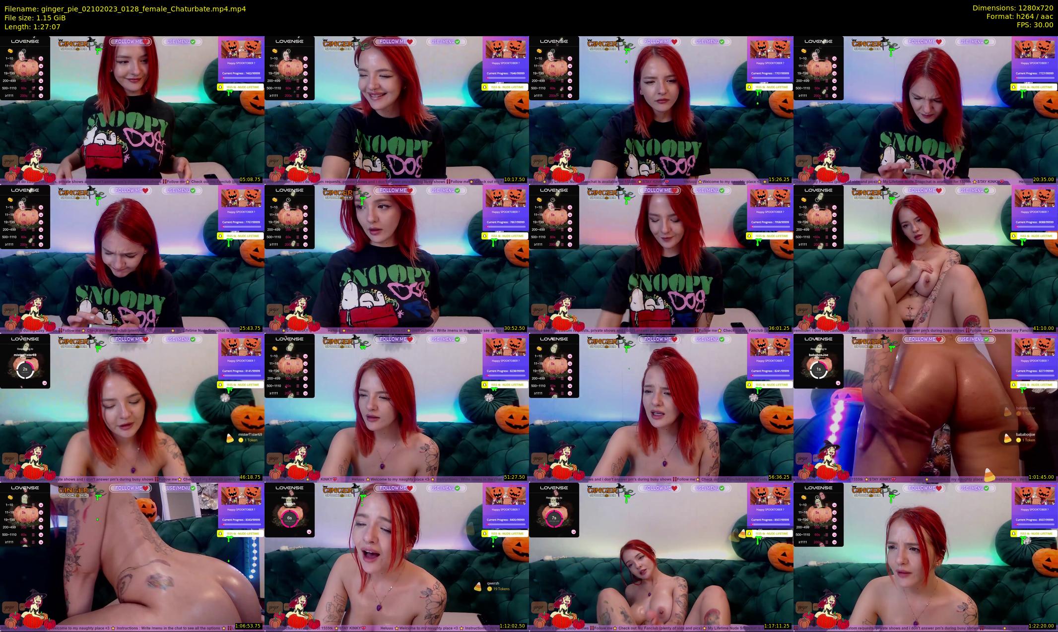ginger_pie — 88 minute Chaturbate female cam show recording, 720p, Oct 2, 2023