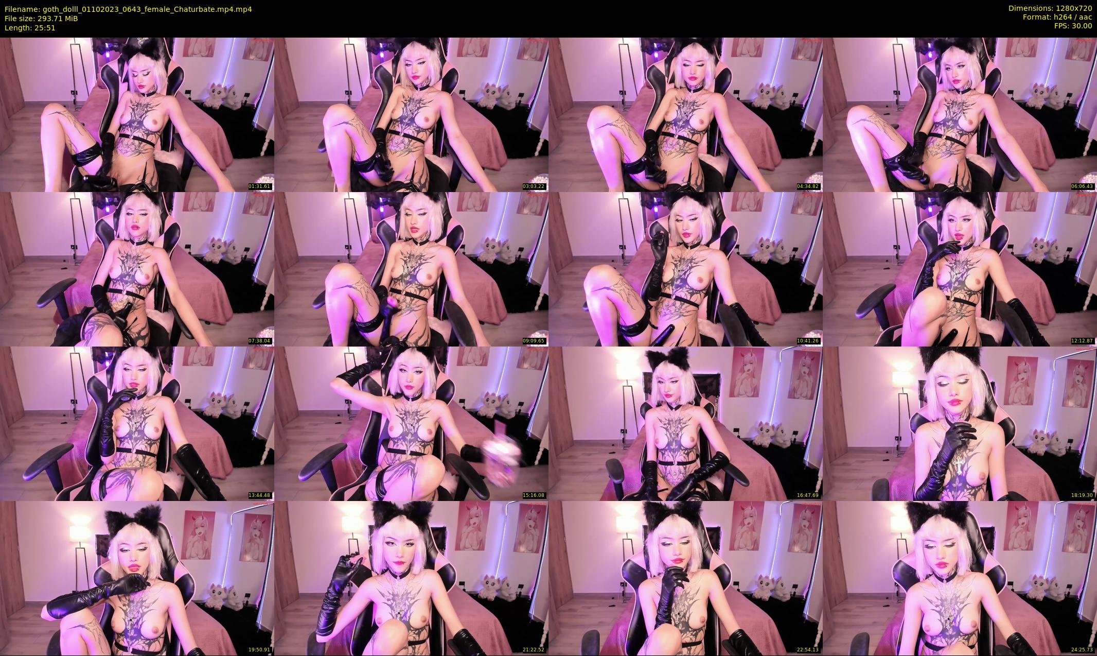 goth_dolll — 26 minute Chaturbate female cam show recording, 720p, Oct 1, 2023