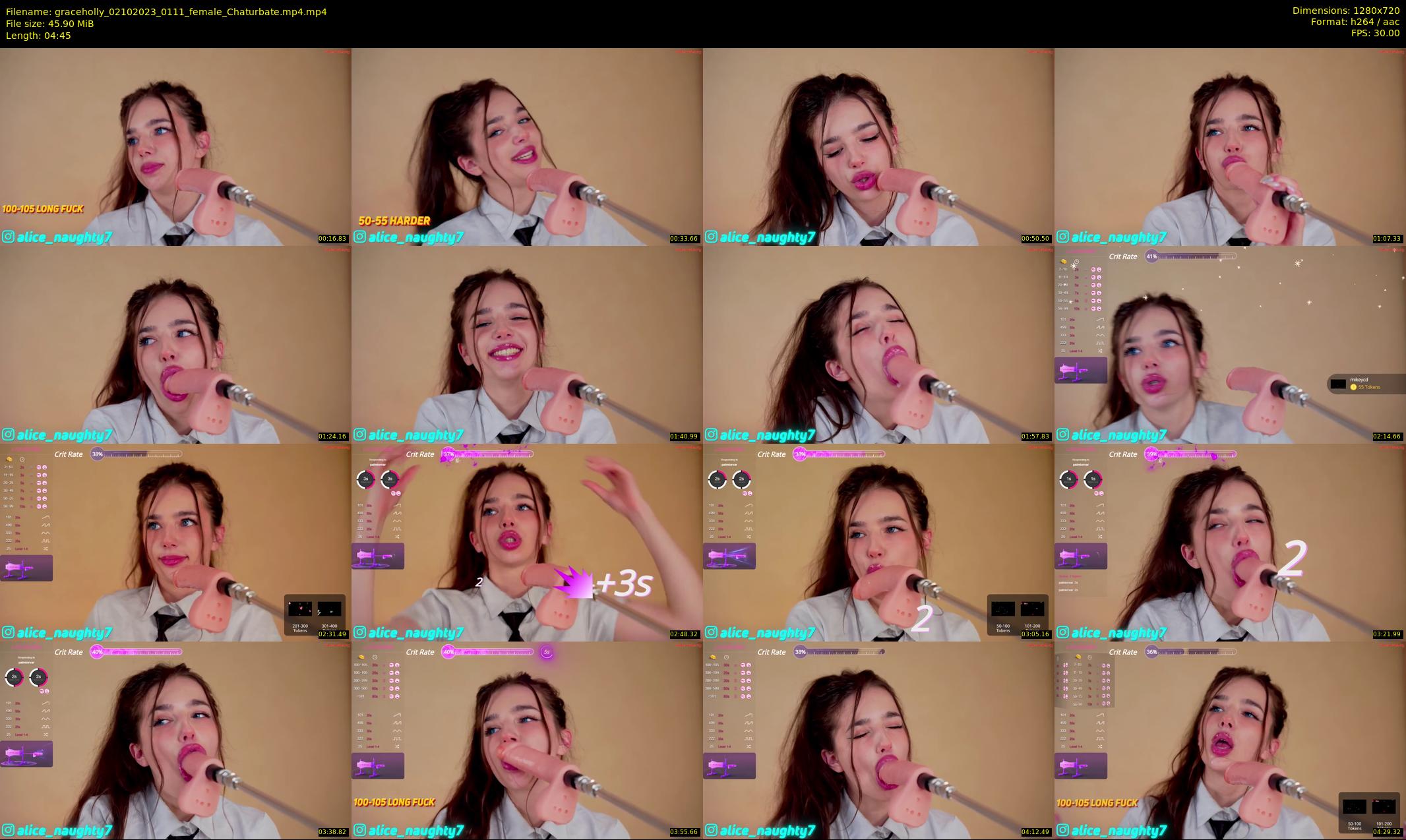 graceholly — 5 minute Chaturbate female cam show recording, 720p, Oct 2, 2023