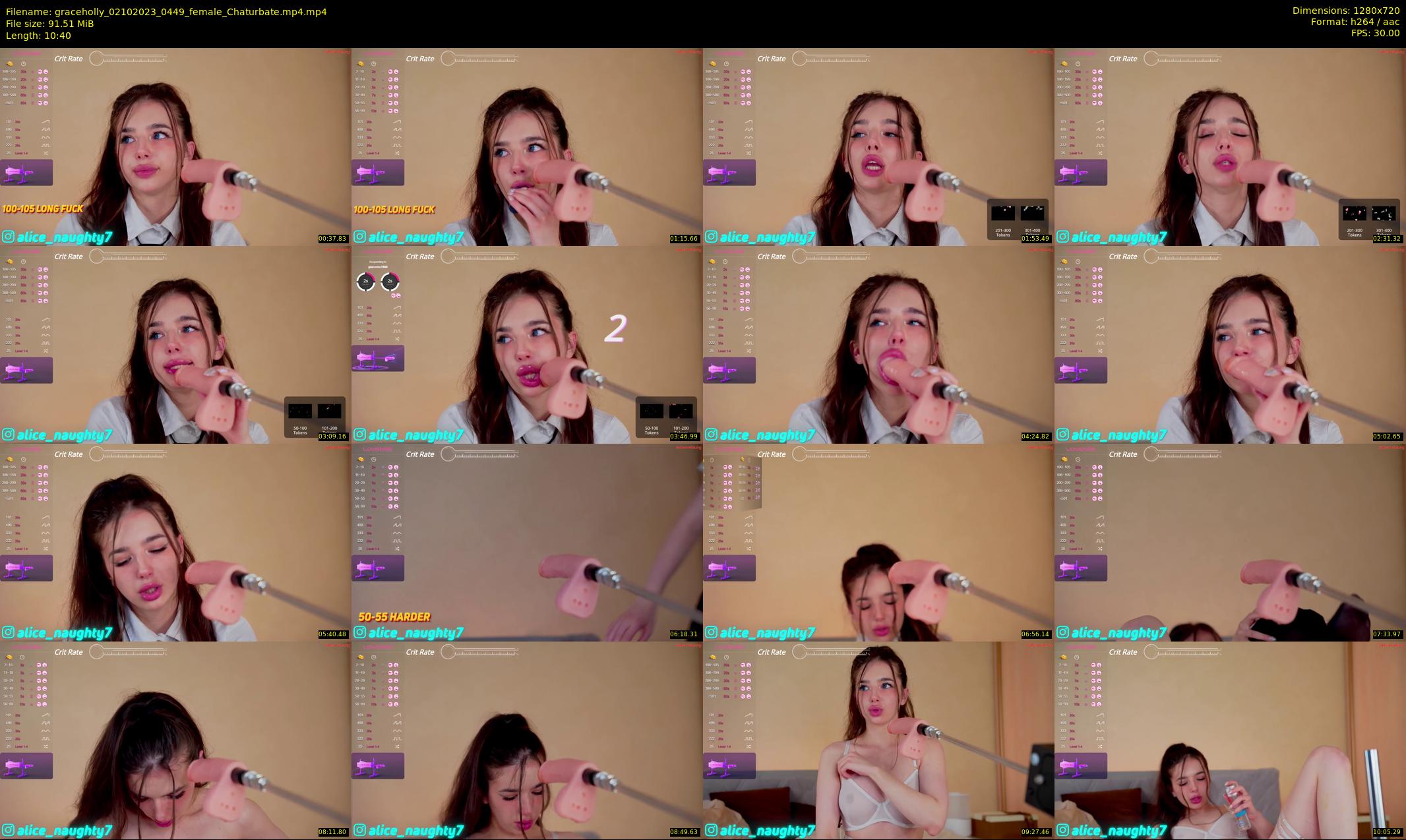 graceholly — 11 minute Chaturbate female cam show recording, 720p, Oct 2, 2023
