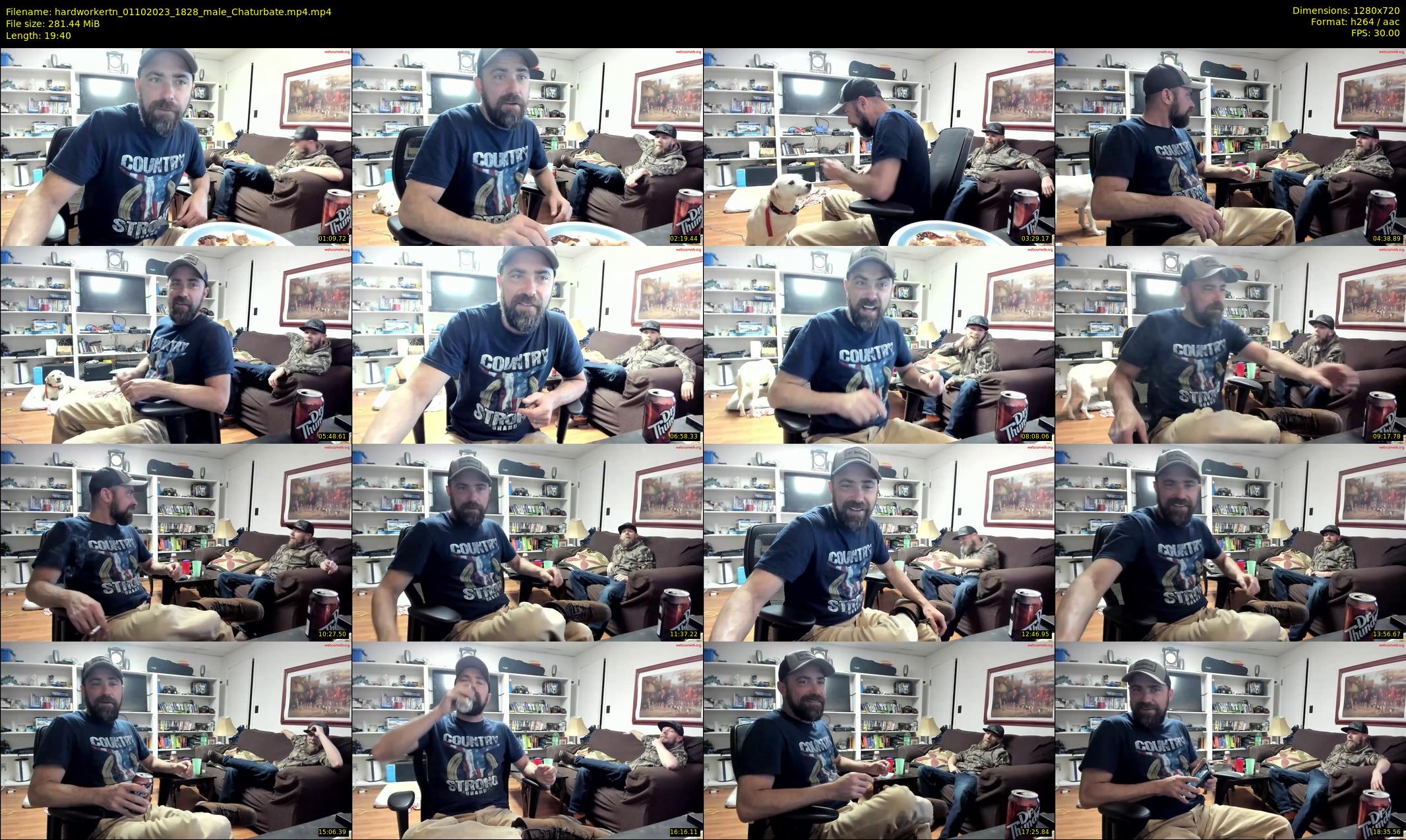 hardworkertn — 20 minute Chaturbate male cam show recording, 720p, Oct 1, 2023
