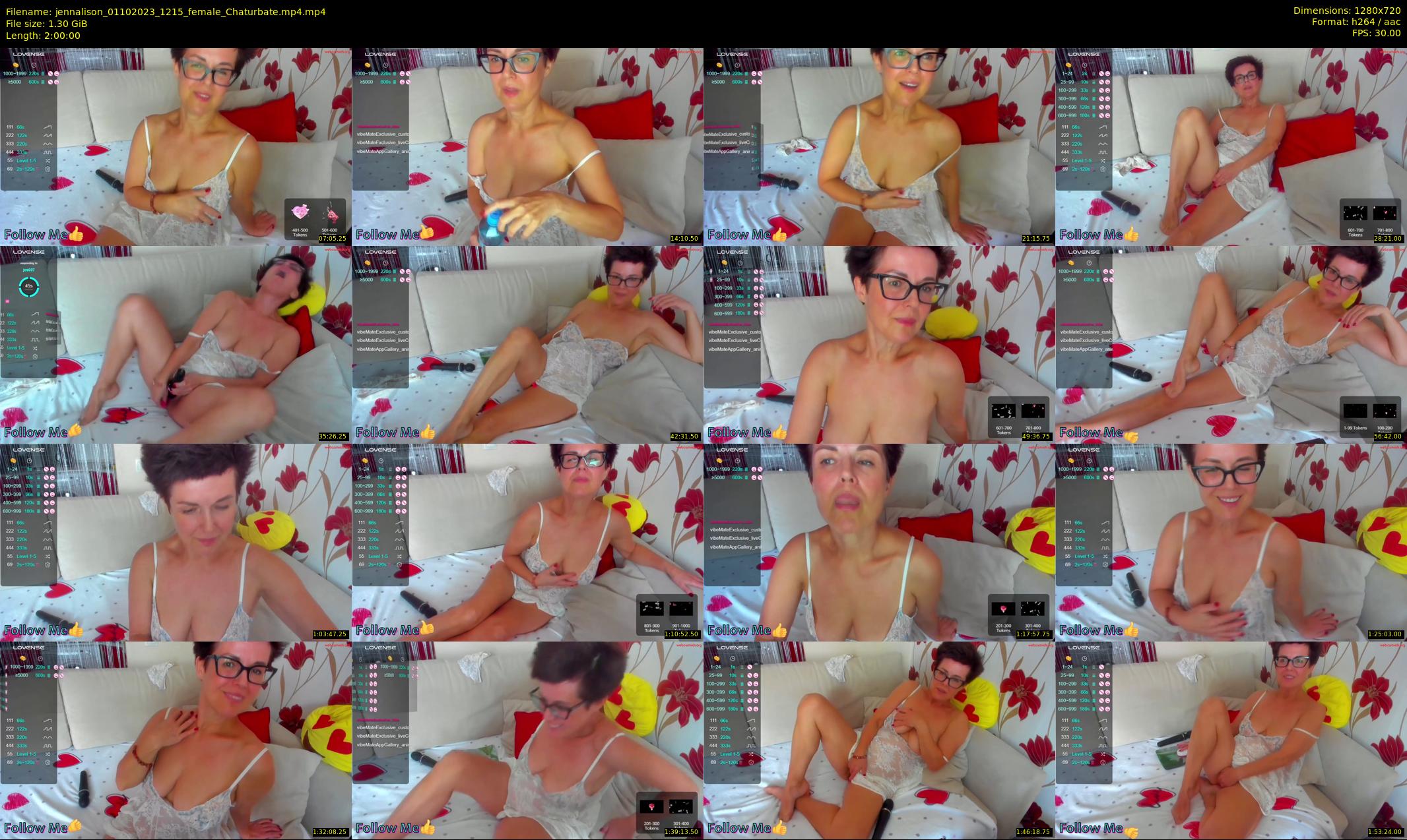 jennalison — 120 minute Chaturbate female cam show recording, 720p, Oct 1, 2023