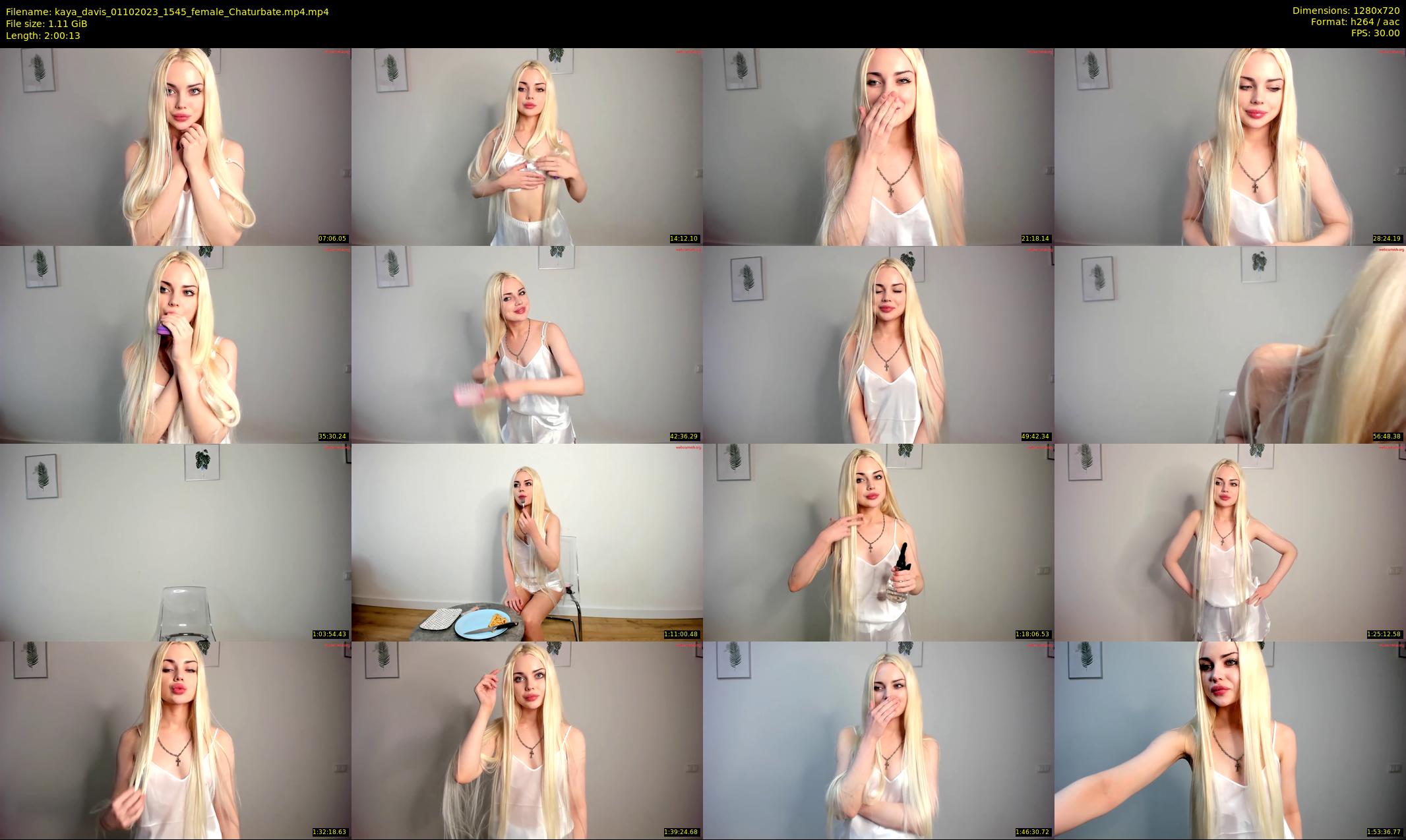 kaya_davis — 121 minute Chaturbate female cam show recording, 720p, Oct 1, 2023