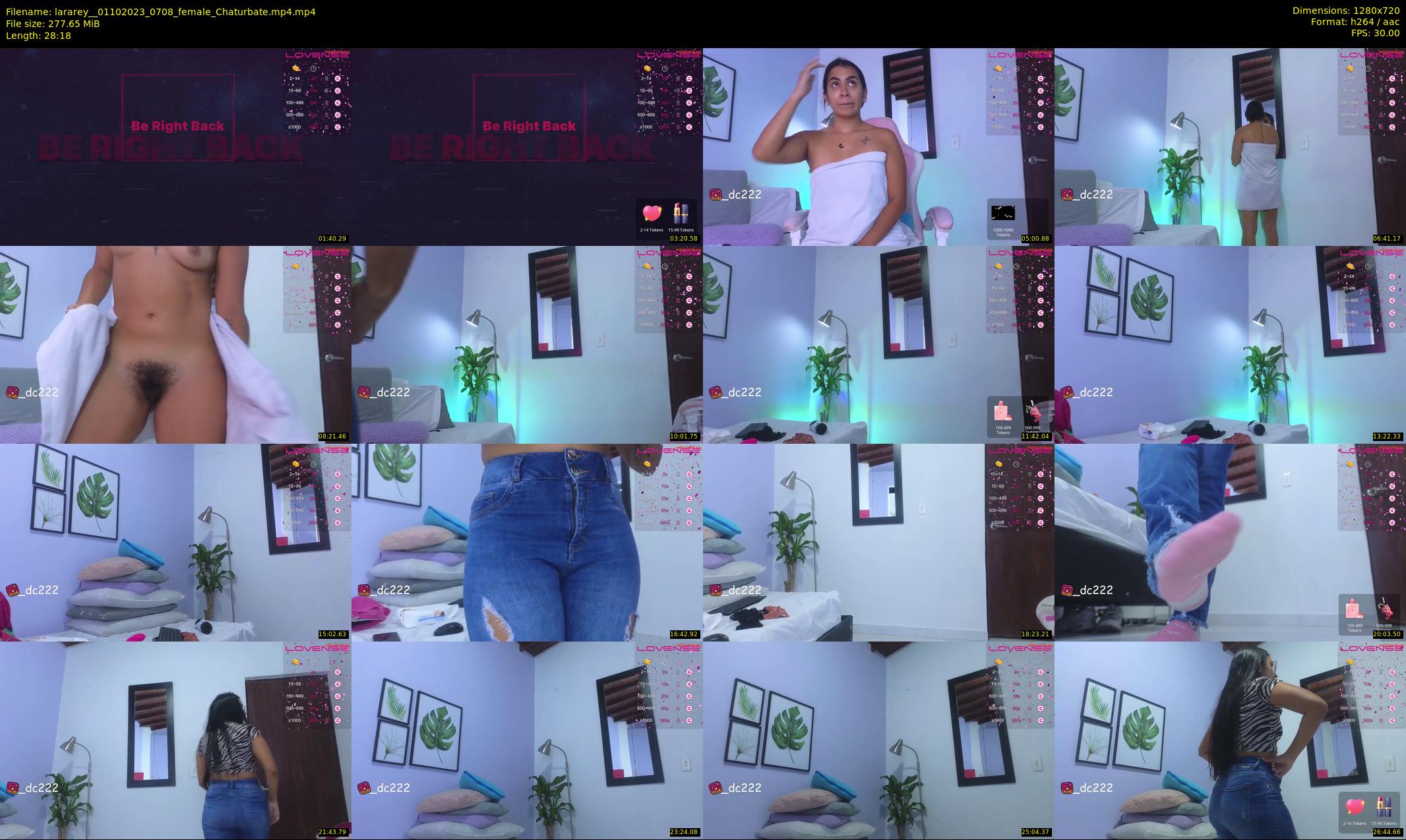 lararey_ — 29 minute Chaturbate female cam show recording, 720p, Oct 1, 2023