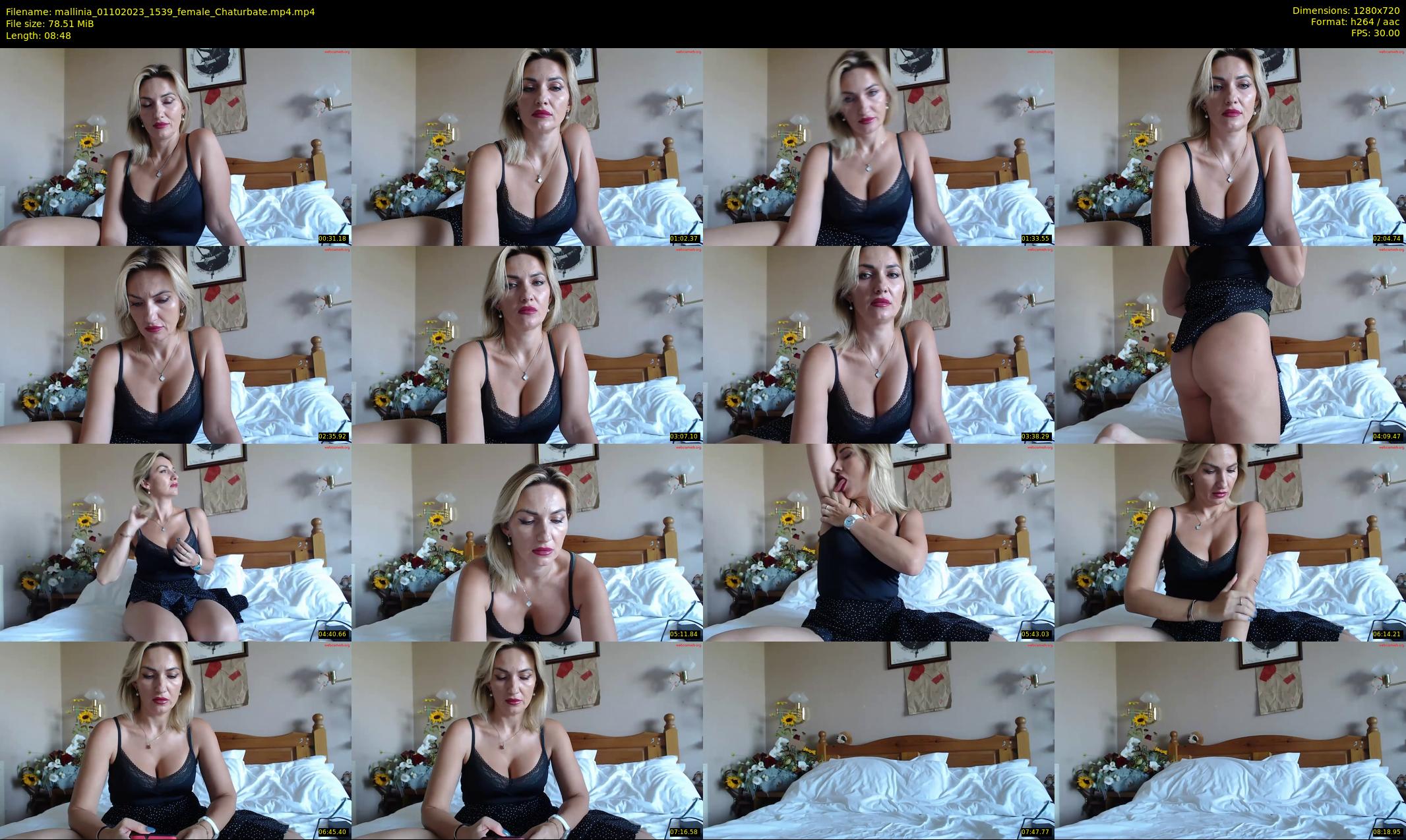 mallinia — 9 minute Chaturbate female cam show recording, 720p, Oct 1, 2023