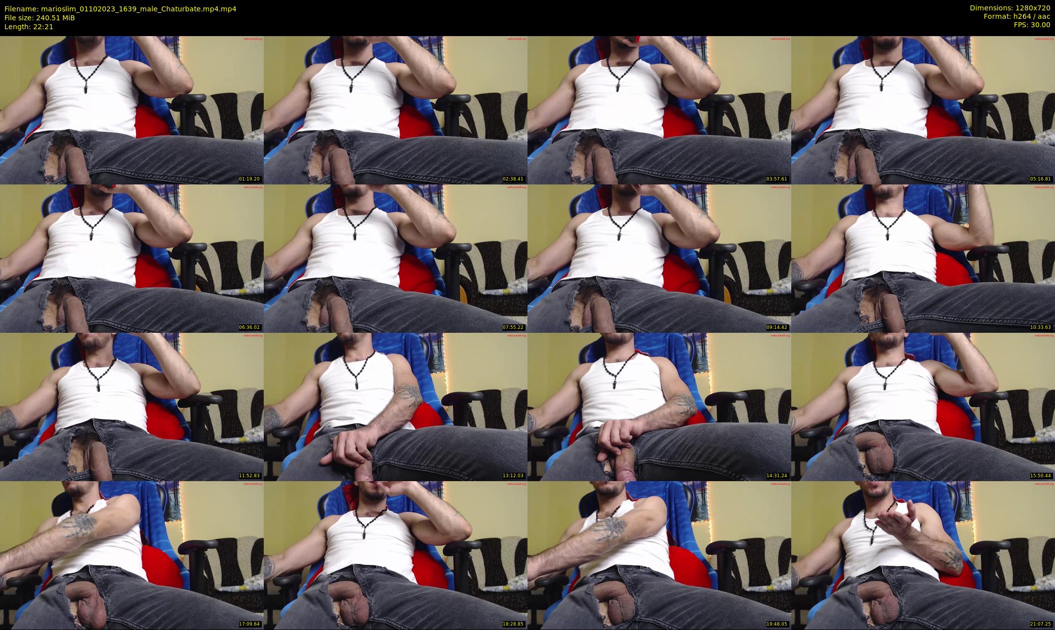 marioslim — 23 minute Chaturbate male cam show recording, 720p, Oct 1, 2023